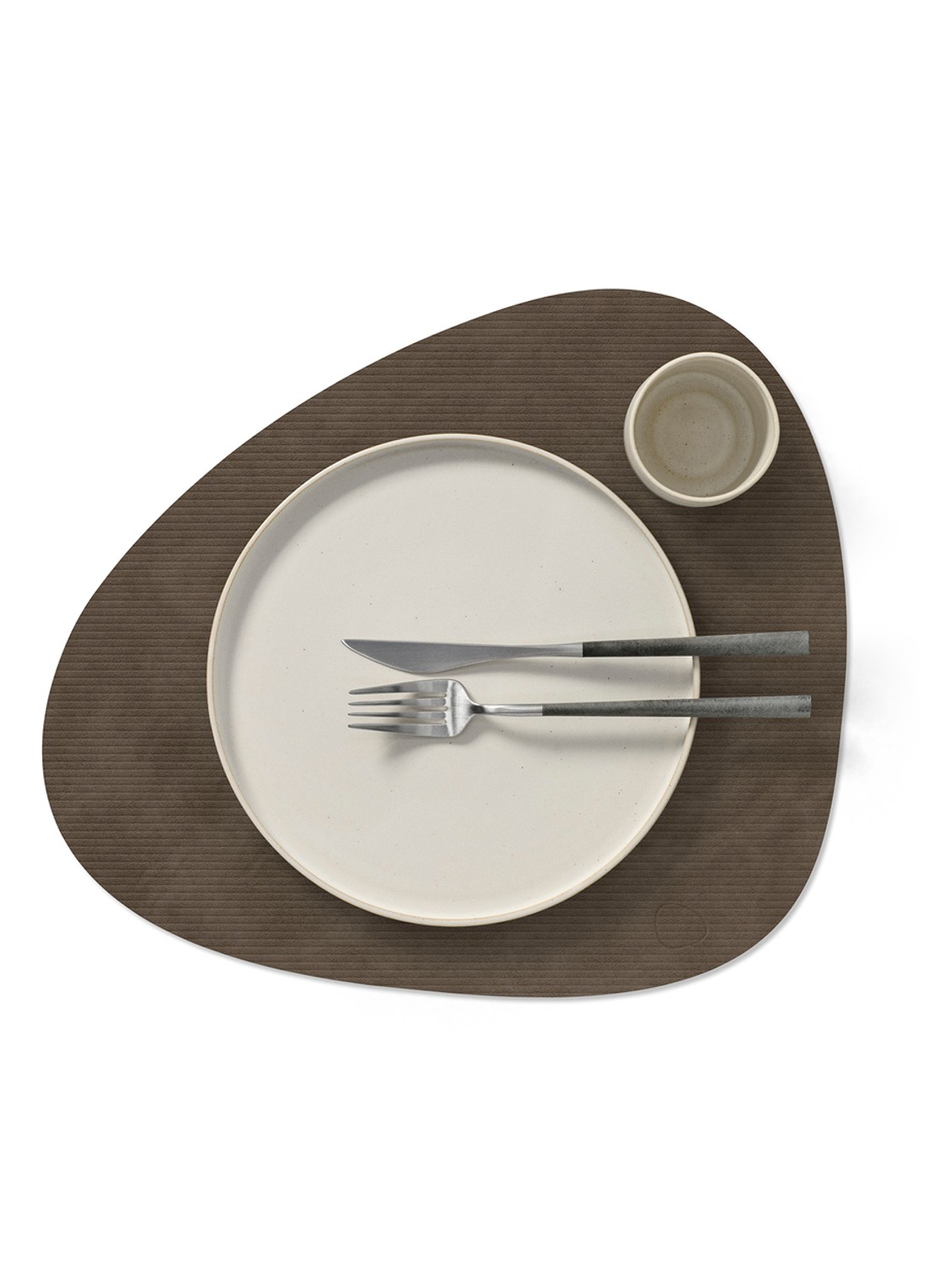 LIND DNA Corduroy placemat 37 x 44 cm - detail 2 donkerbruin