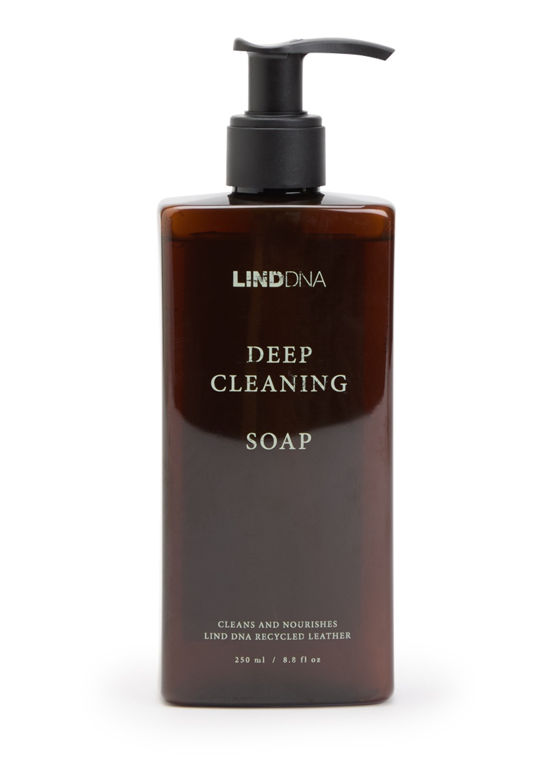 LIND DNA Deep Cleaning zeep 250 ml - voorkant 2 beige