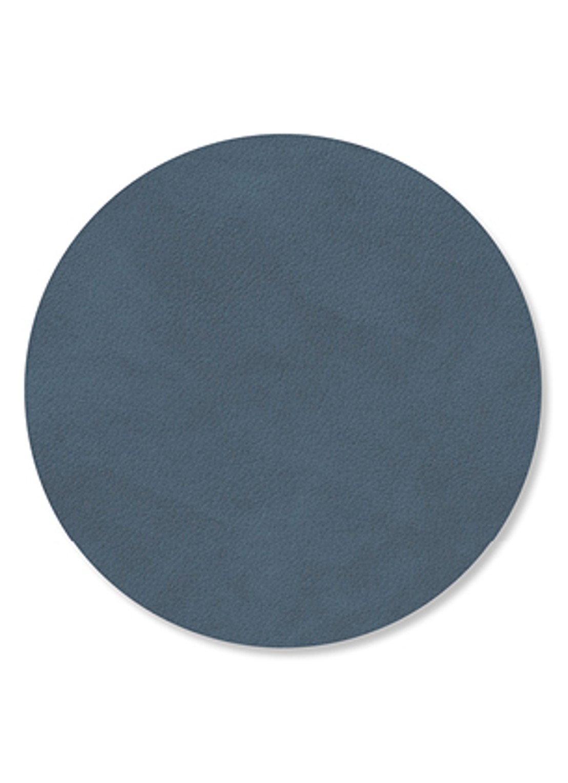 LIND DNA Nupo onderzetter van leer - voorkant 2 donkerblauw