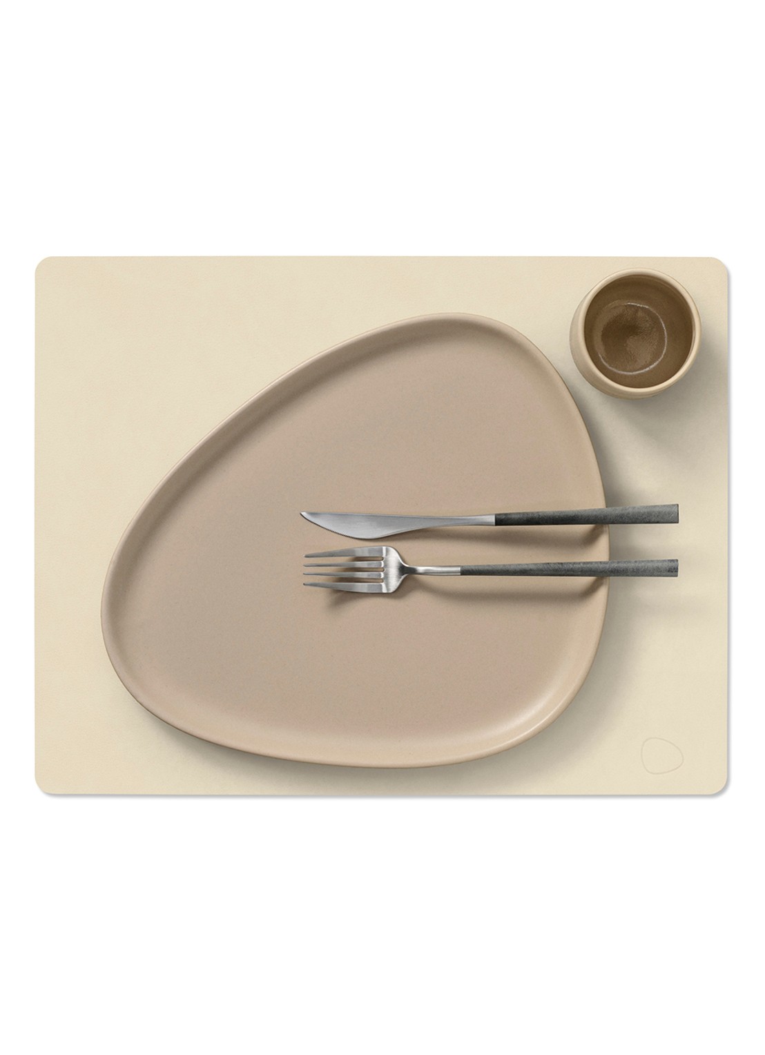 LIND DNA Nupo placemat 35 x 45 cm - voorkant 3 vanillegeel