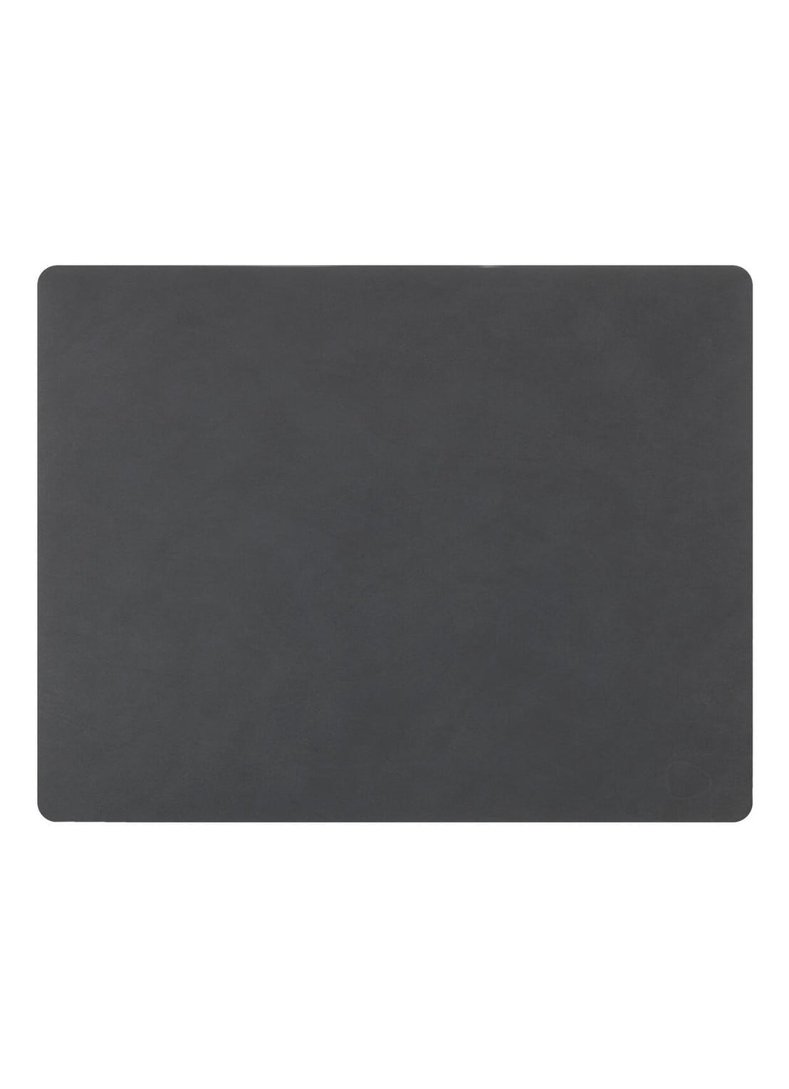 LIND DNA Table Mat placemat van leer 35 x 45 cm - voorkant antraciet