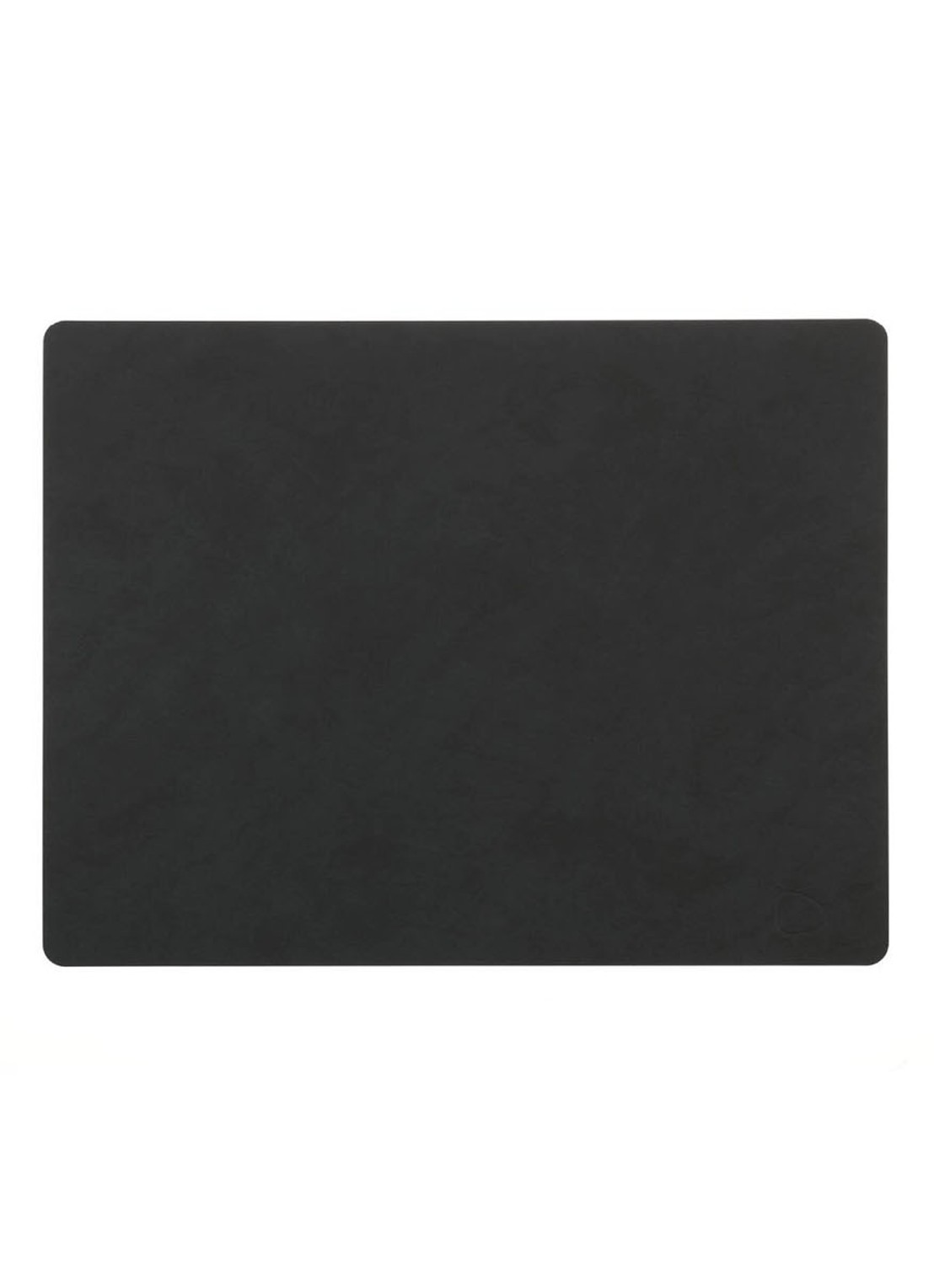 LIND DNA Table Mat placemat van leer 35 x 45 cm - voorkant zwart