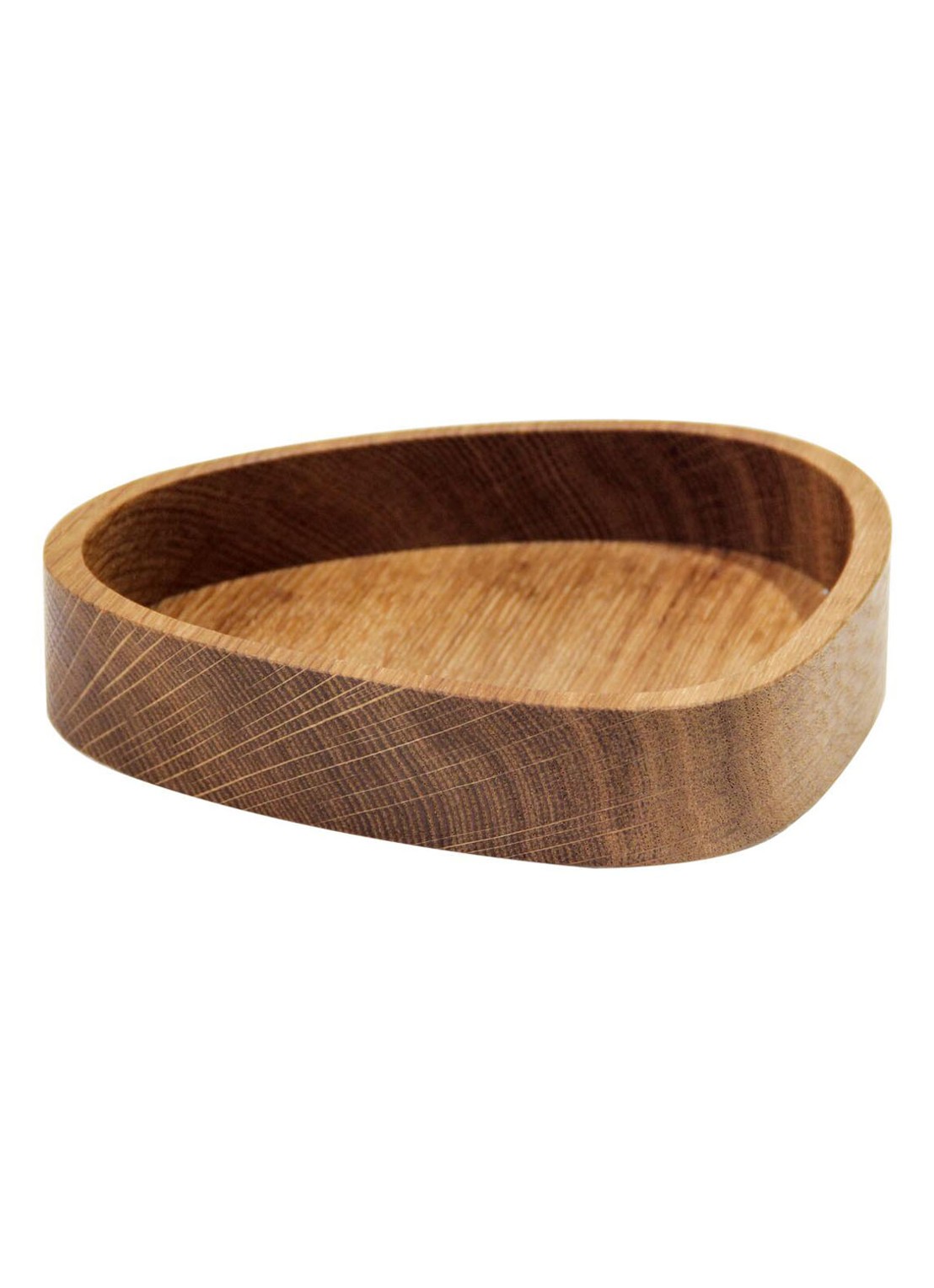 LIND DNA Wood Box schaal 14 cm - voorkant bruin