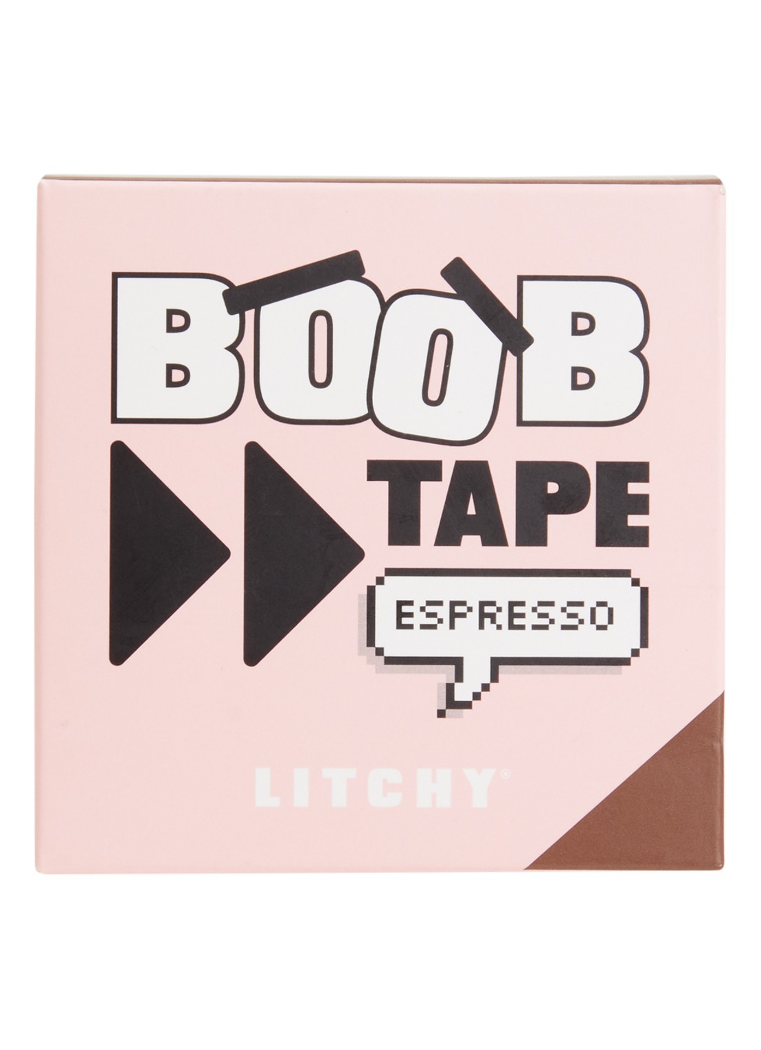 Litchy Boob tape 5 meter - voorkant 2 lichtbruin