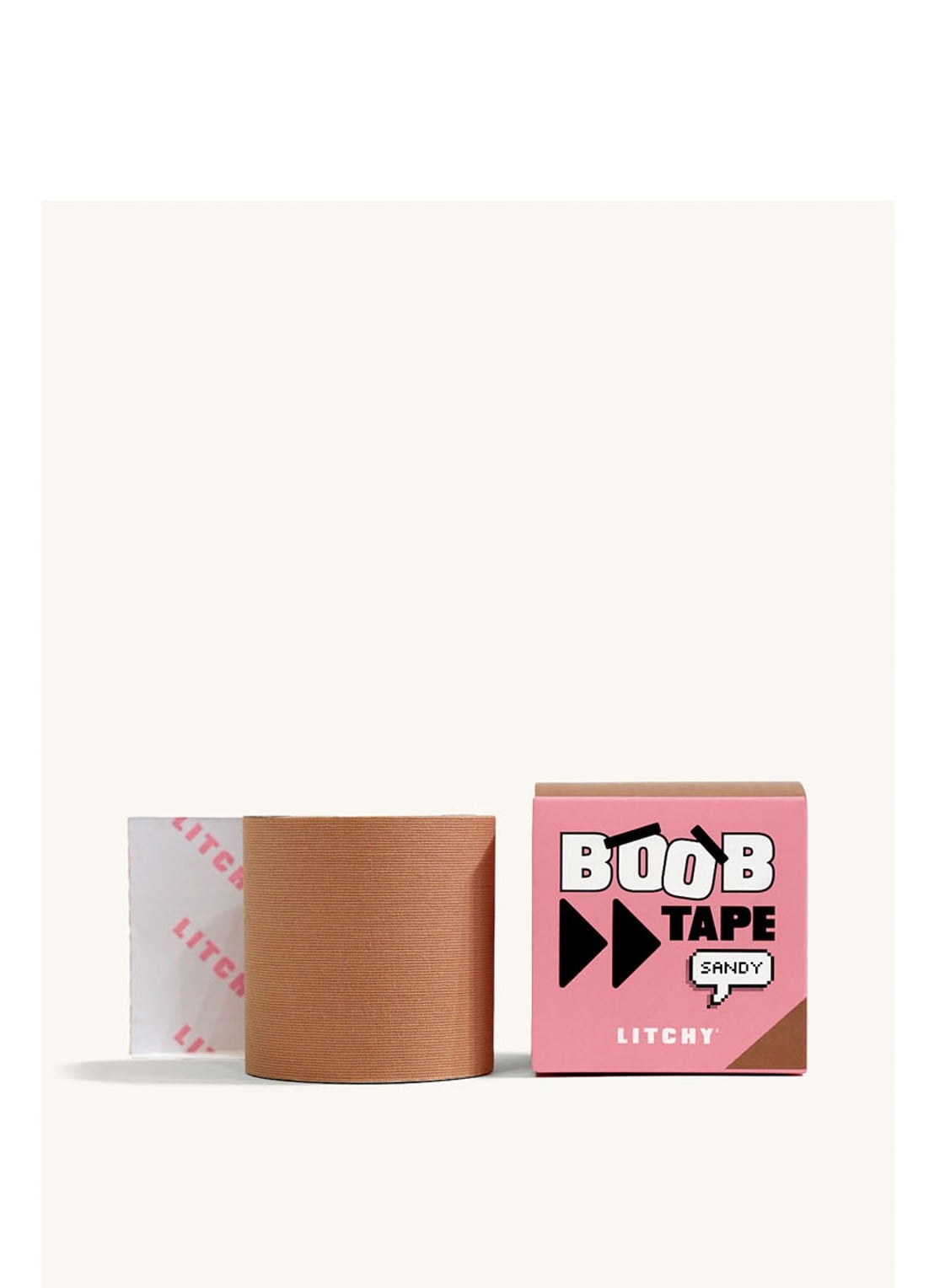 Litchy Boob Tape - voorkant 3 zand