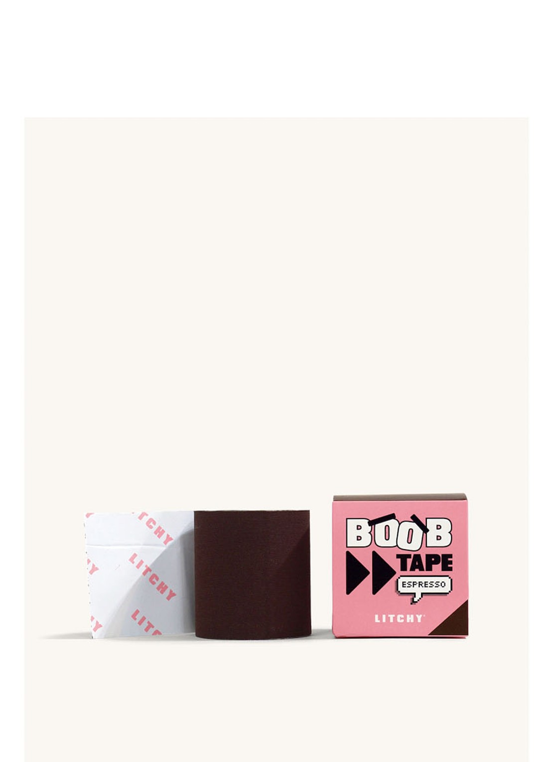 Litchy Boob Tape - voorkant donkerbruin