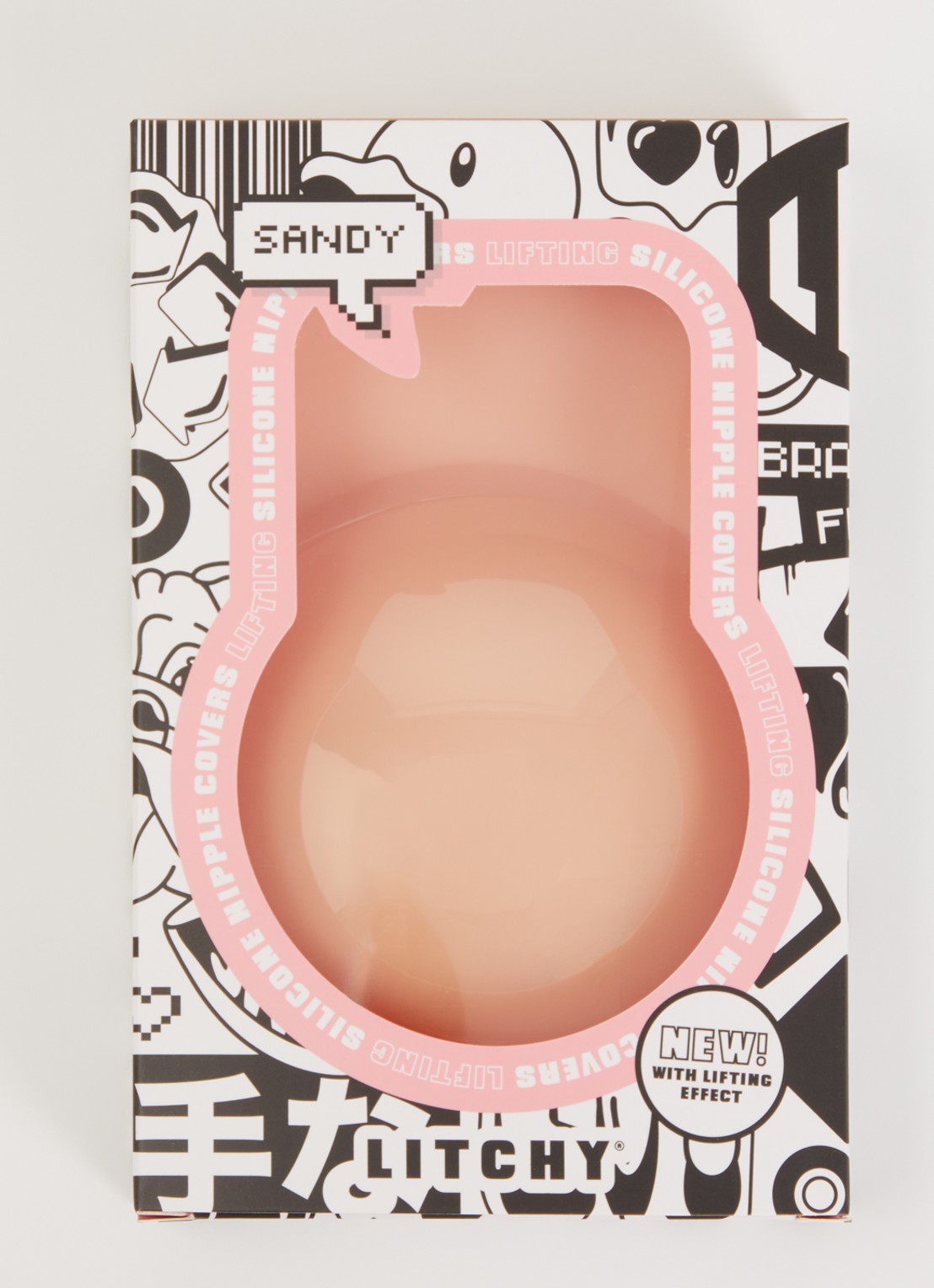 Litchy Lift Silicone tepelplakkers - voorkant beige