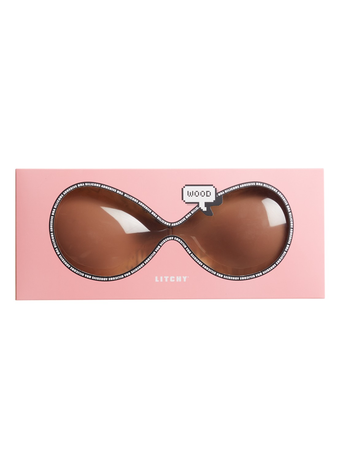 Litchy Siliconen bh  - voorkant 2 bruin