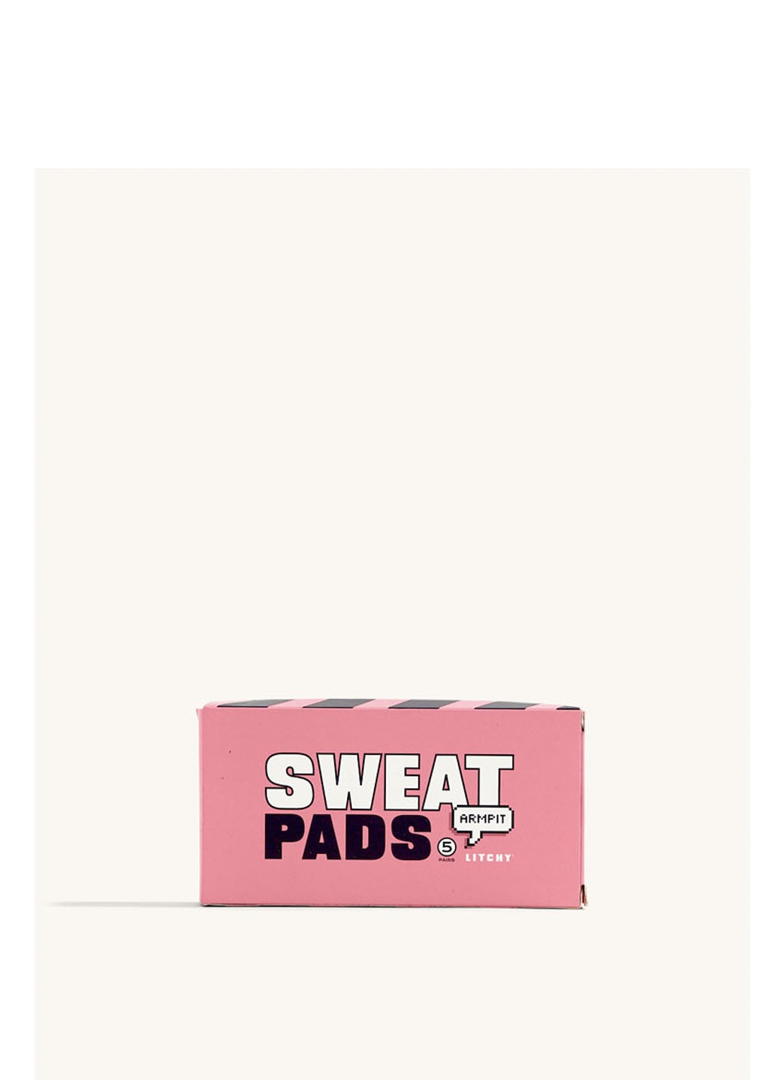 Litchy Sweat Pads in 5-pack - voorkant 3 wit