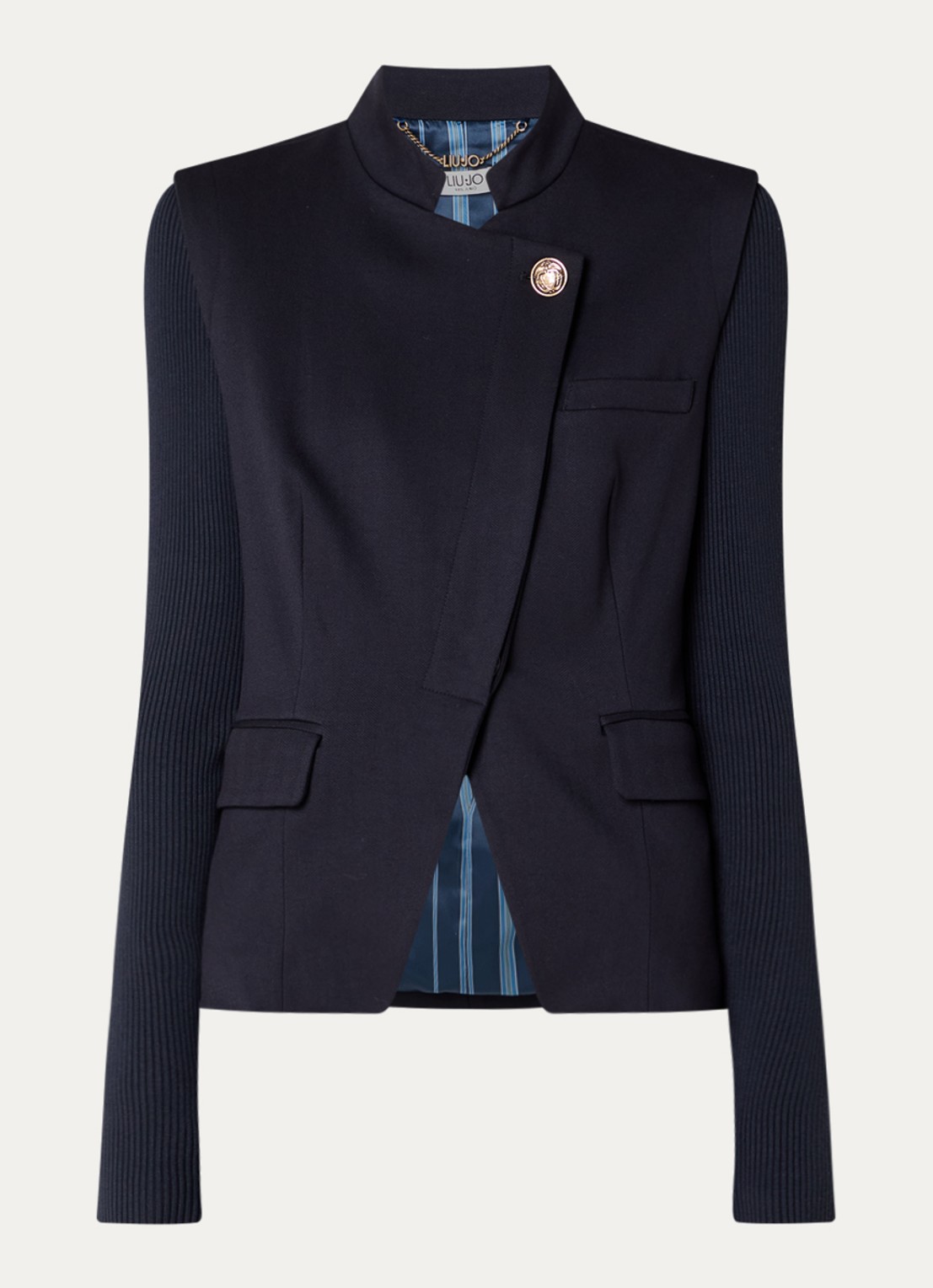 Liu Jo Blazer met opgestikte zakken - voorkant donkerblauw
