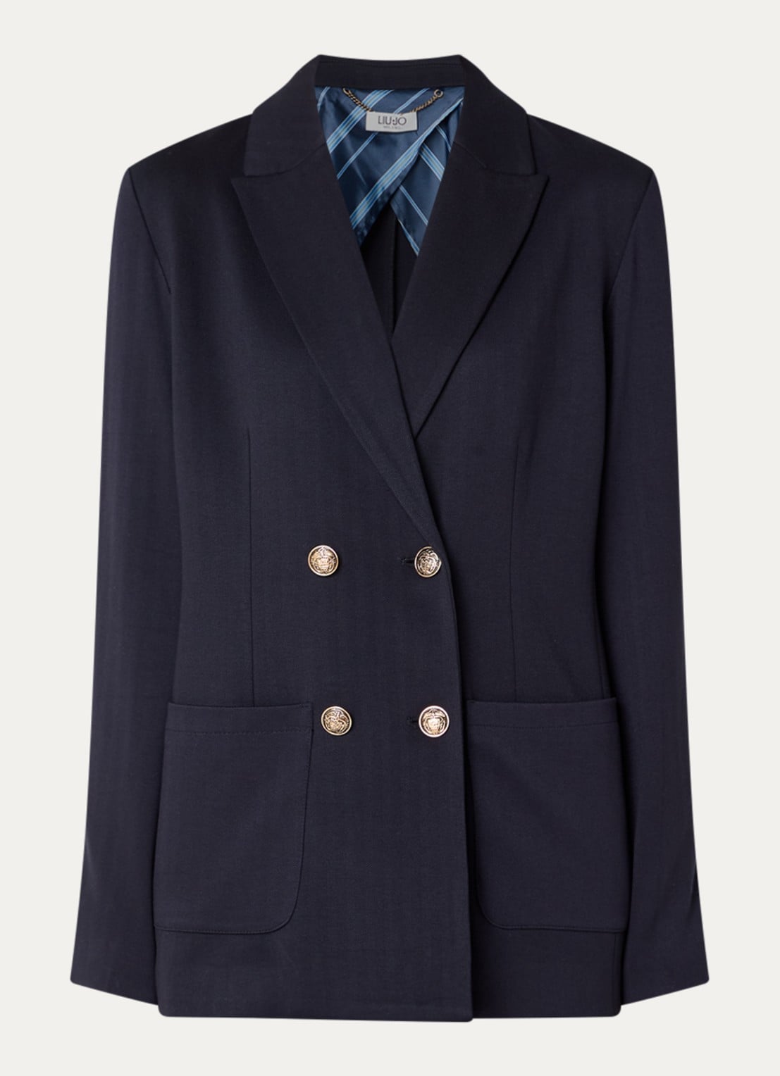 Liu Jo Blazer met opgestikte zakken - voorkant donkerblauw