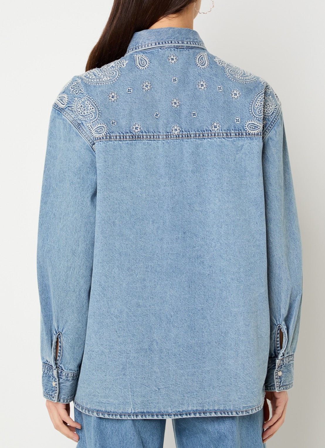 Liu Jo Blouse met borduring - achterkant 4 indigo