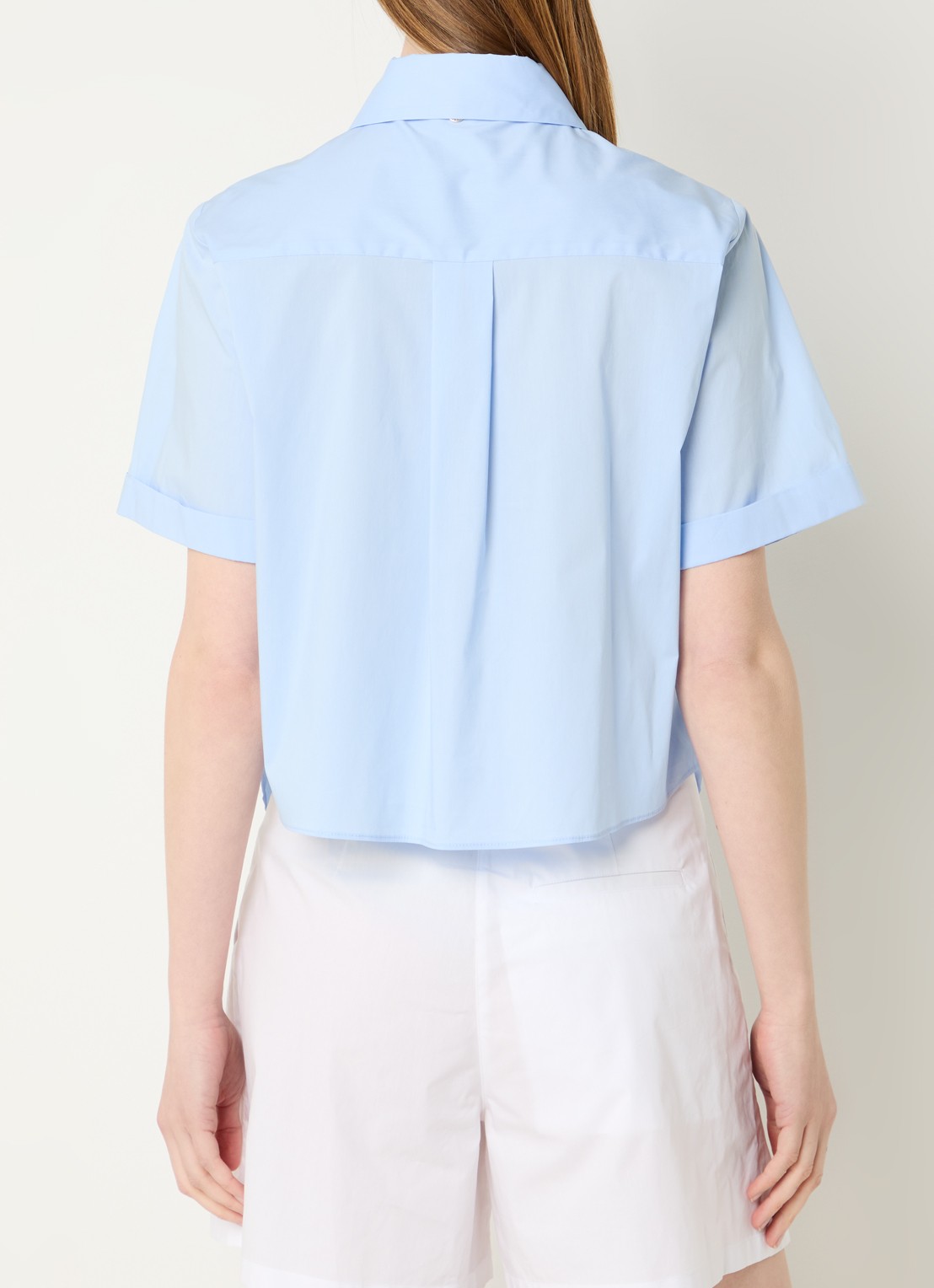 Liu Jo Blouse met gestrikt detail - achterkant 4 lichtblauw
