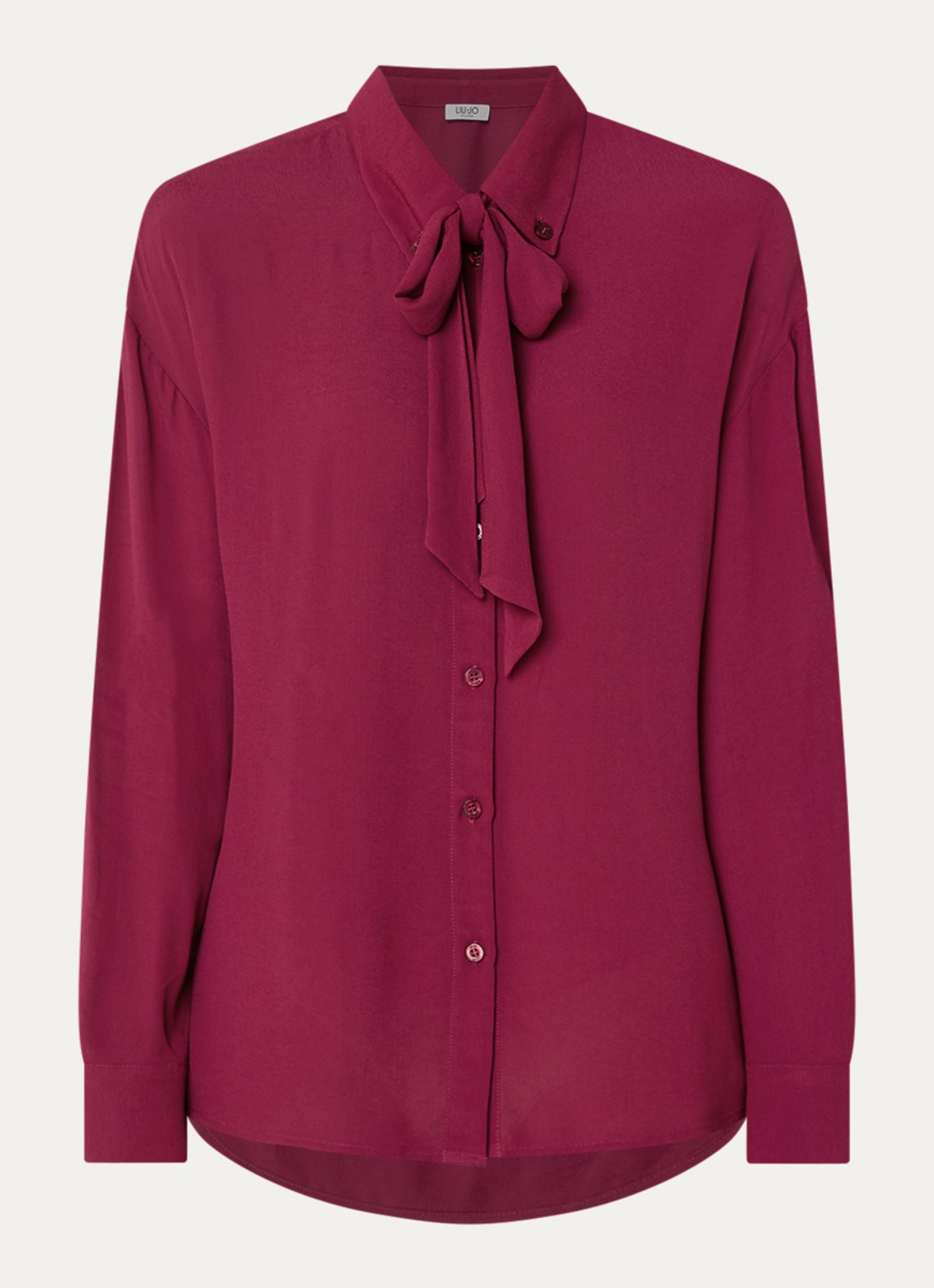 Liu Jo Blouse met sjaalkraag - voorkant 2 rood