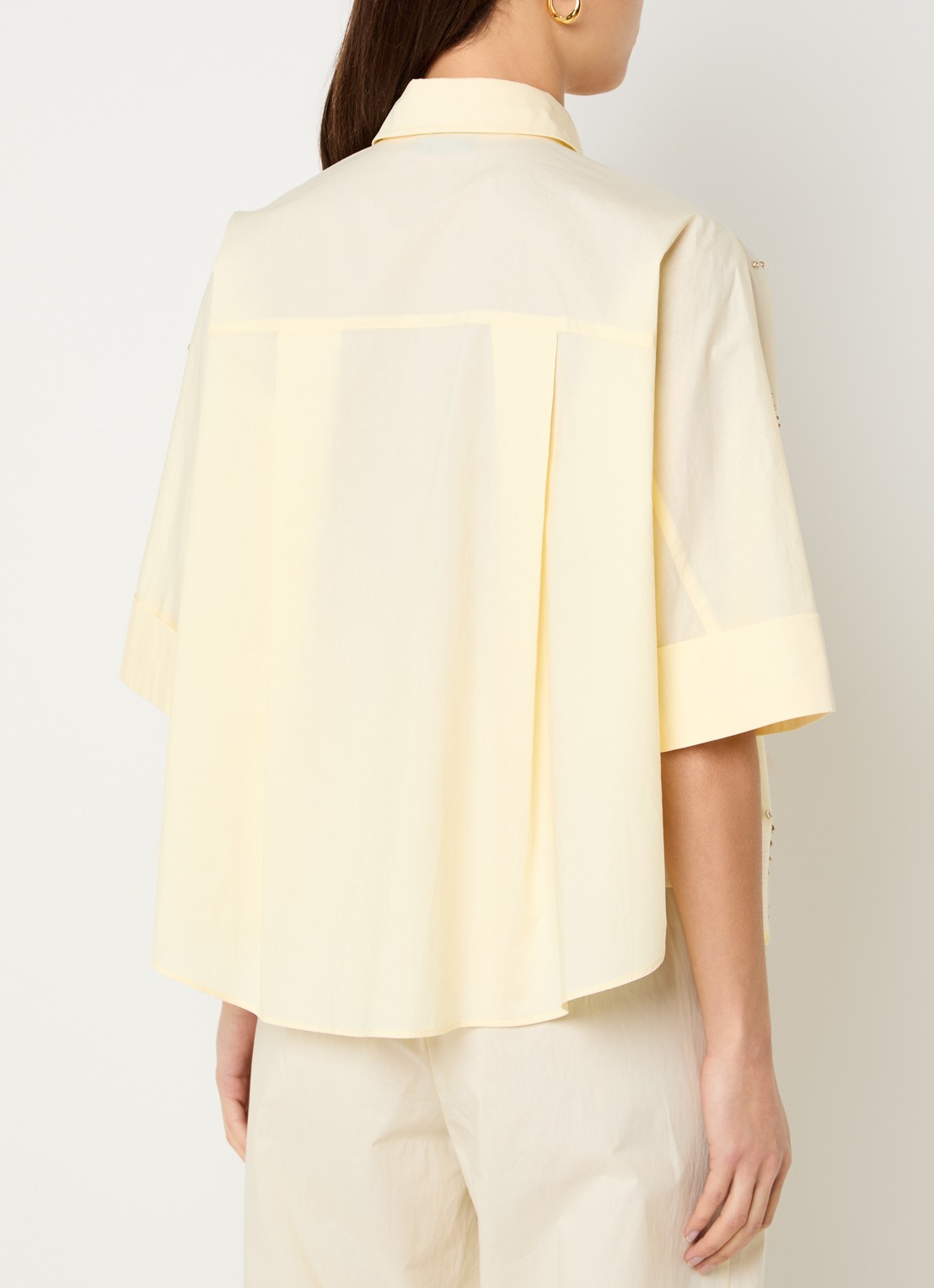 Liu Jo Blouse met strass - achterkant 2 lichtgeel