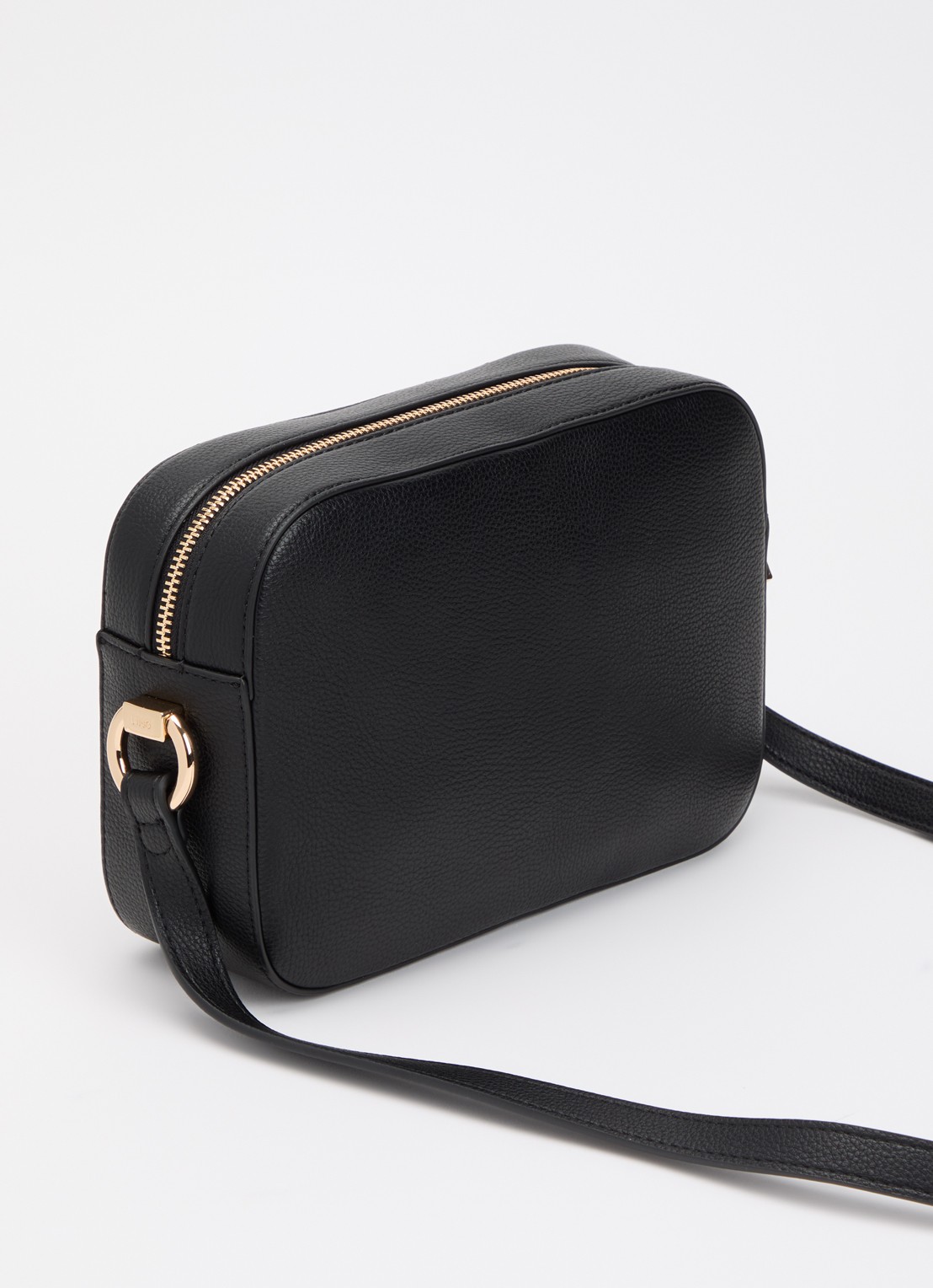 Liu Jo Crossbodytas met logo en verstelbare schouderriem  - achterkant 5 zwart