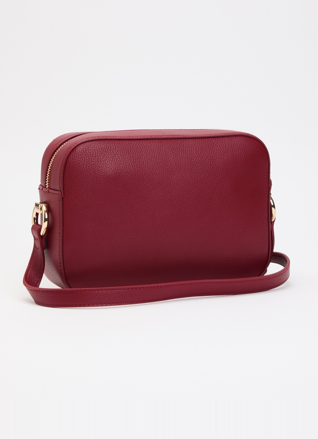 Liu Jo Crossbodytas met logo en verstelbare schouderriem  - achterkant 5 donkerrood