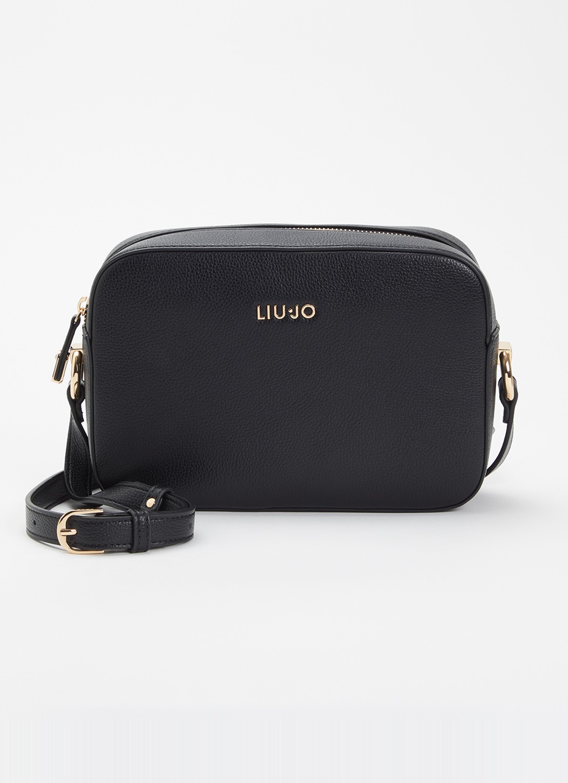 Liu Jo Crossbodytas met logo - voorkant 2 zwart