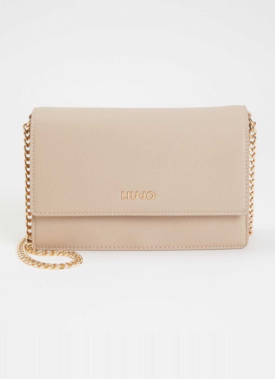 Liu Jo Crossbodytas met logo  - voorkant beige