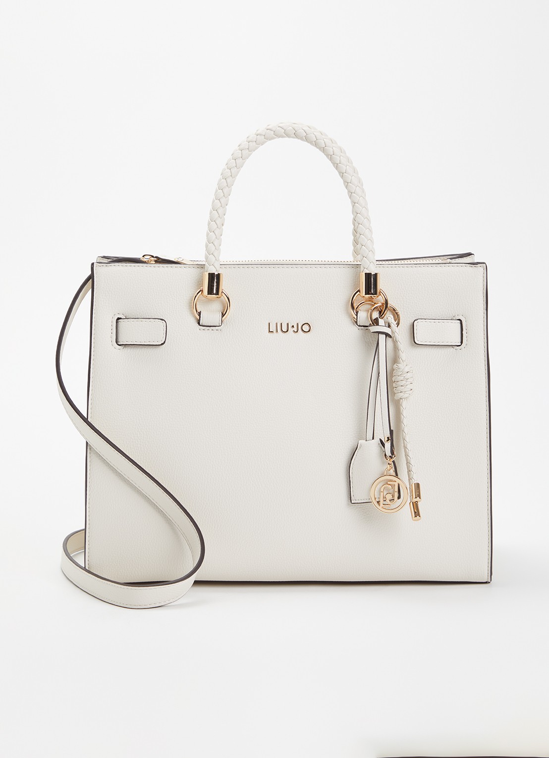 Liu Jo Handtas met afneembare schouderriem - voorkant creme