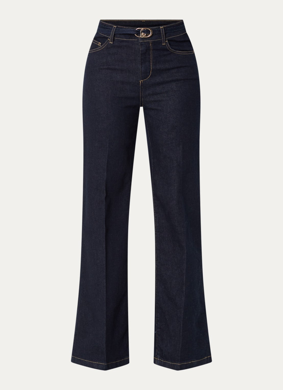 Liu Jo High waist flared fit jeans met gekleurde wassing - voorkant 3 wit