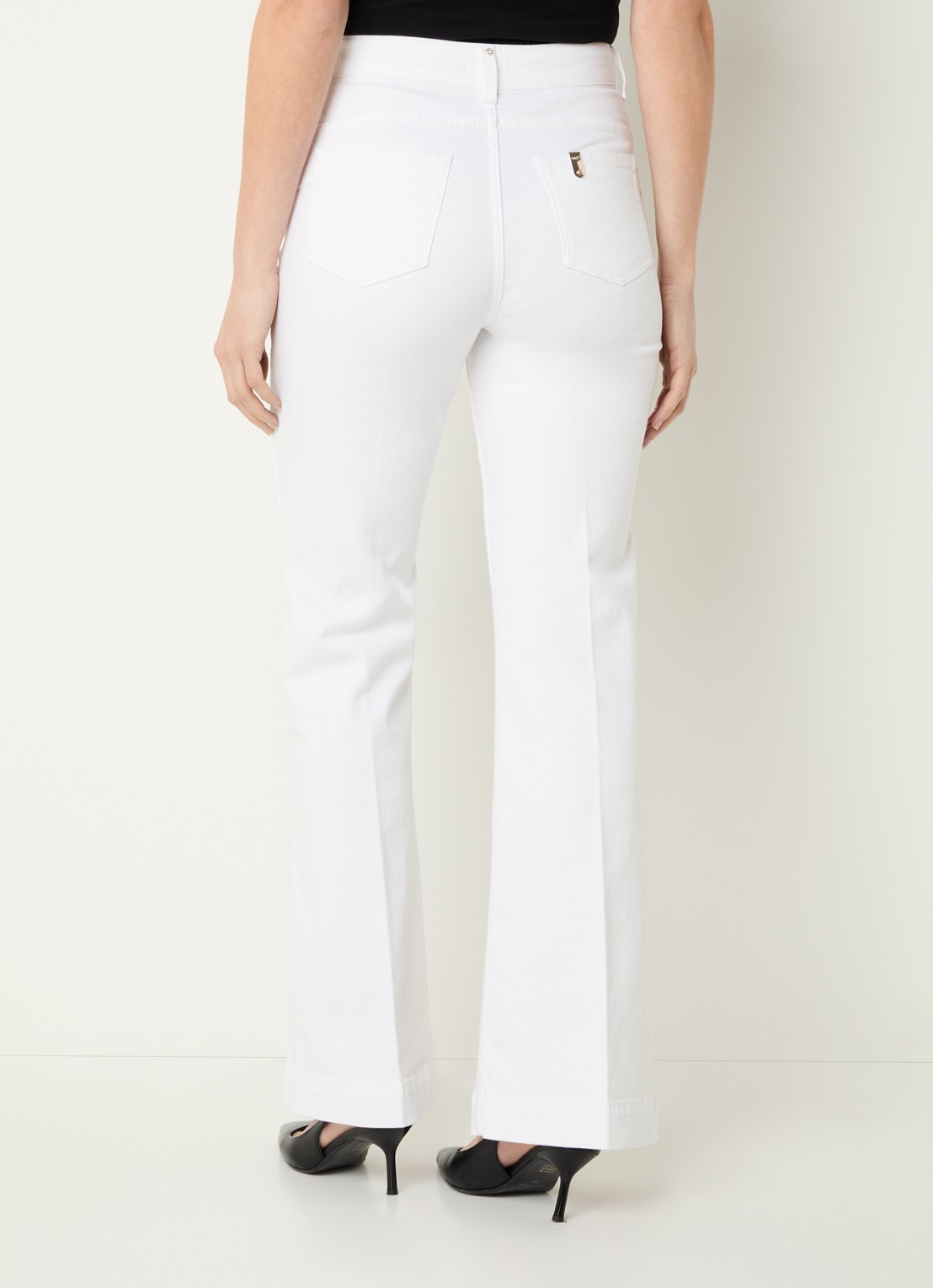 Liu Jo High waist flared jeans met gekleurde wassing - achterkant wit