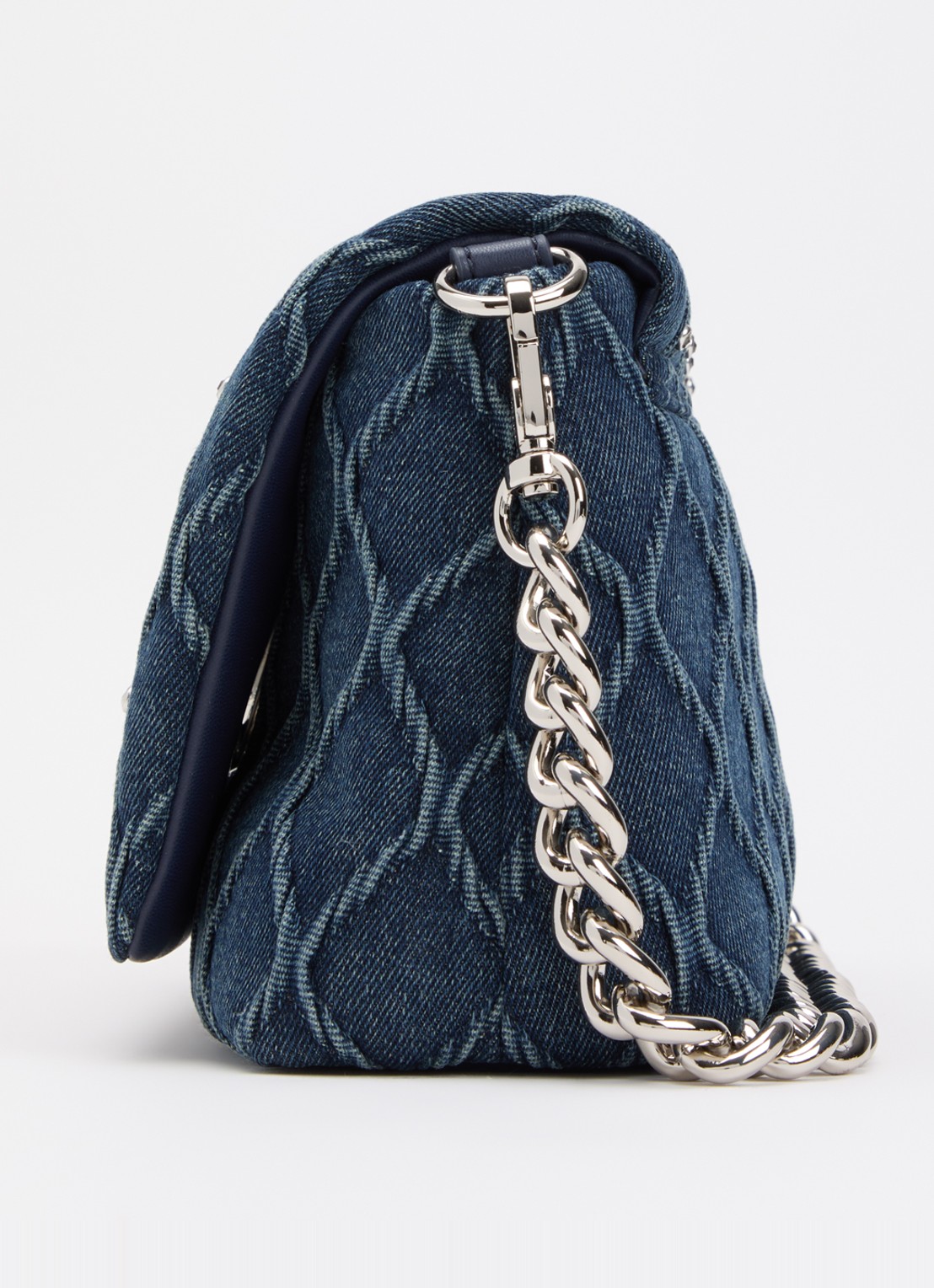 Liu Jo La puffy schoudertas van denim met afneembare schouderriem  - detail 3 indigo