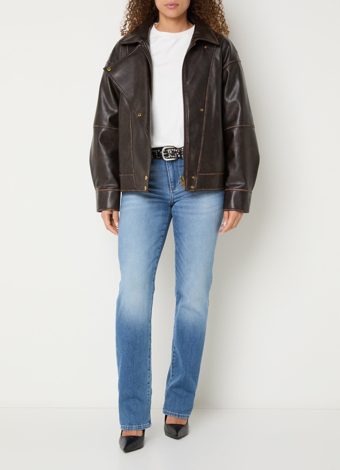 Liu Jo Low waist skinny jeans met lichte wassing - voorkant 3 indigo
