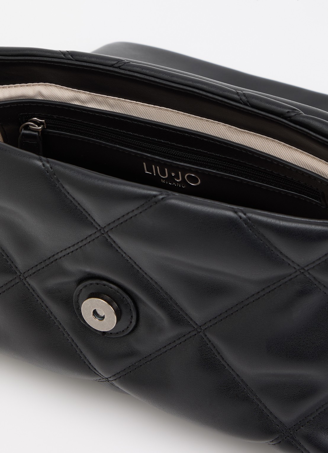 Liu Jo Medium LaPuffy crossbodytas met quilt patroon en afneembare schouderriem - detail donkerblauw