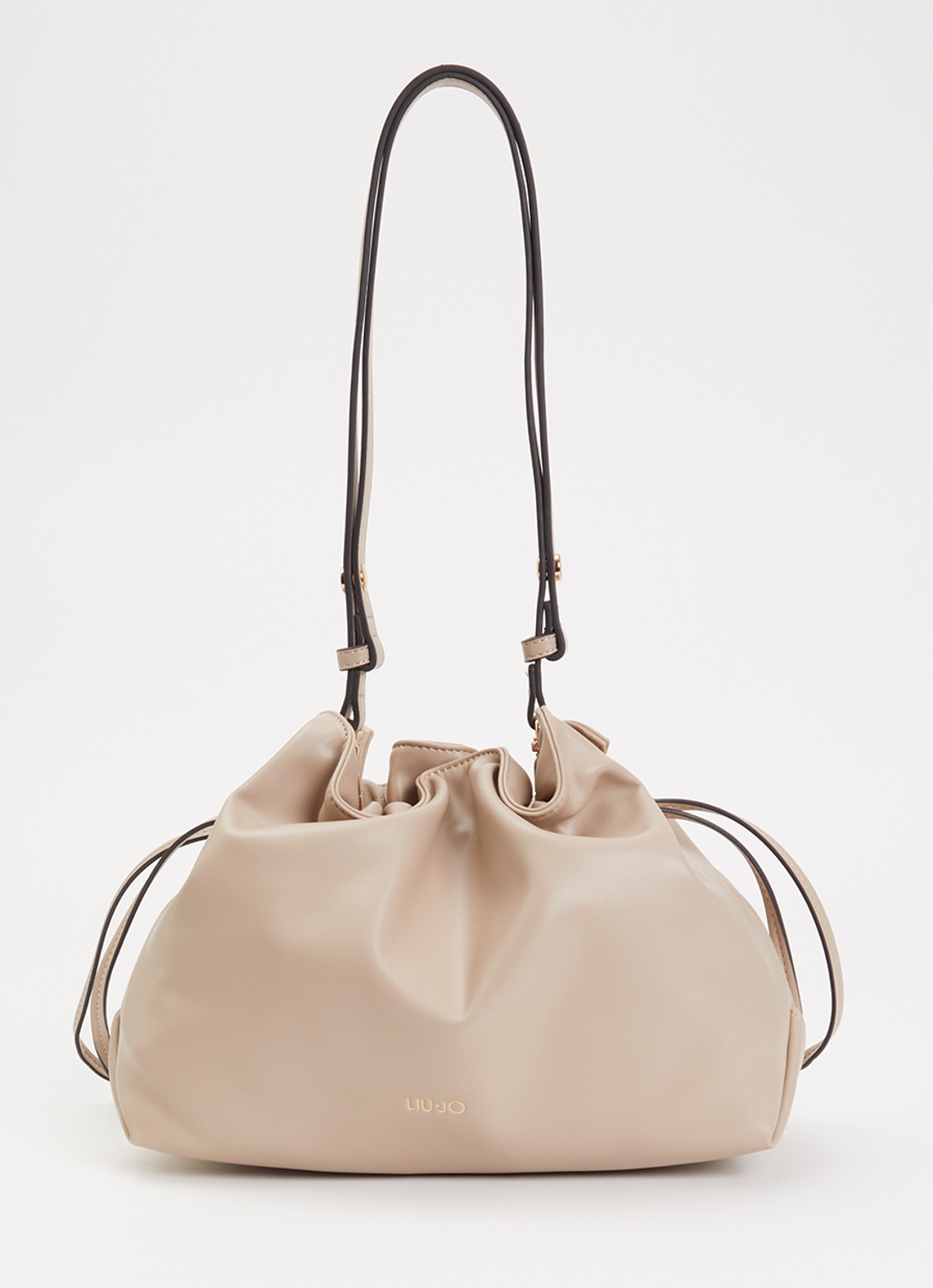Liu Jo Medium Riccy schoudertas met afneembare schouderriem  - voorkant beige