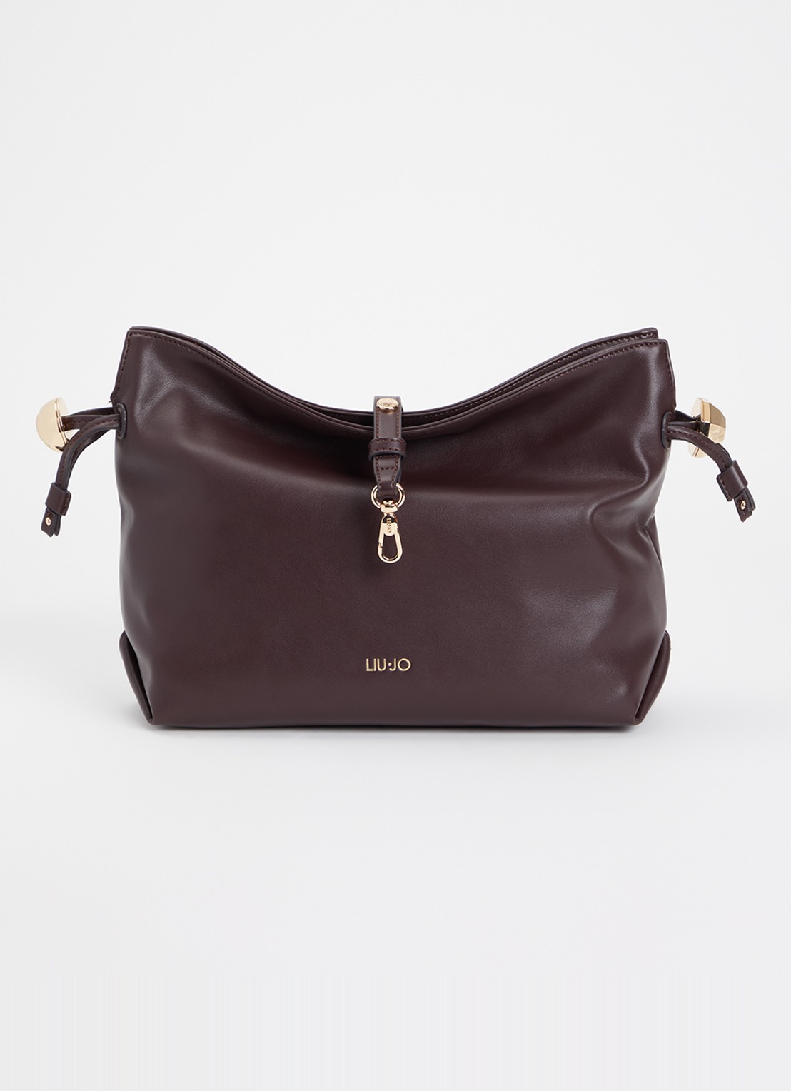 Liu Jo Medium Riccy schoudertas met afneembare schouderriem  - voorkant aubergine