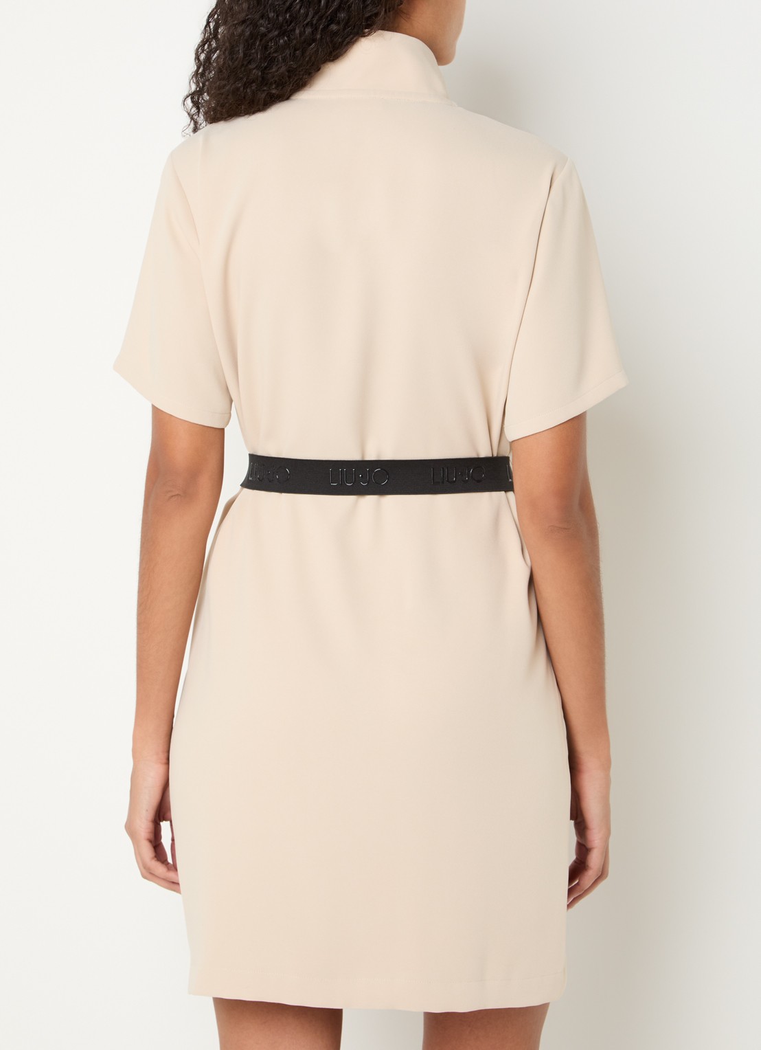 Liu Jo Mini jurk met ceintuur - achterkant beige