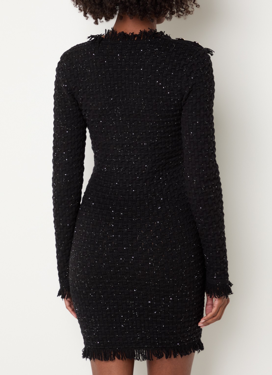Liu Jo Mini trui-jurk met pailletten - achterkant 4 zwart