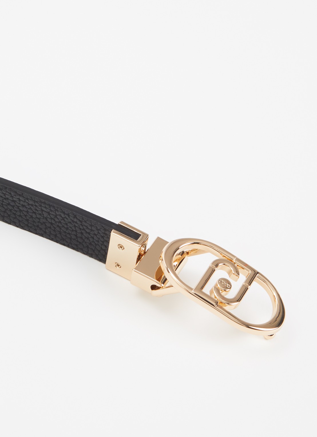 Liu Jo Reversible riem met logoprint  - detail 2 zwart