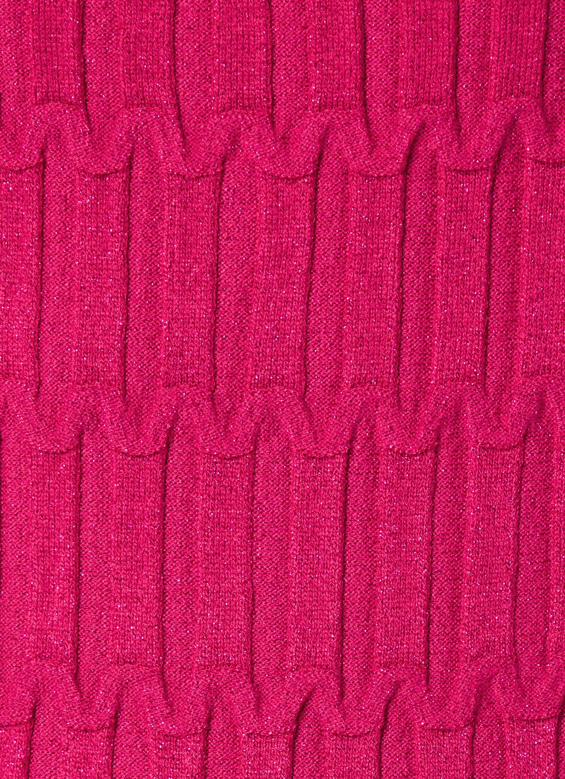 Liu Jo Ribgebreide off-shoulder trui met lurex - detail 3 cranberryrood