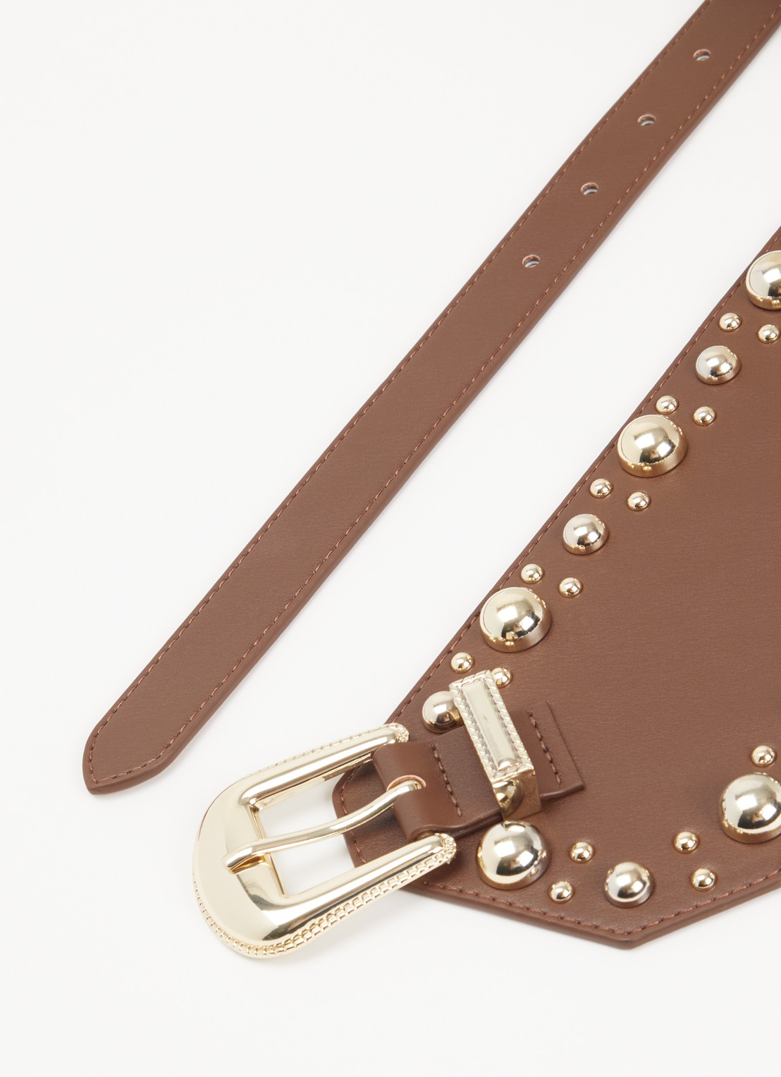 Liu Jo Riem met studs - detail 2 bruin