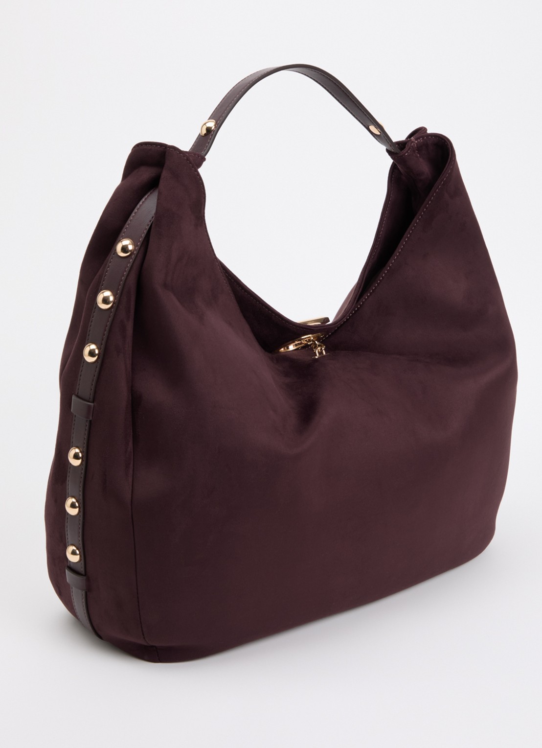 Liu Jo Schoudertas met studs - achterkant 2 aubergine