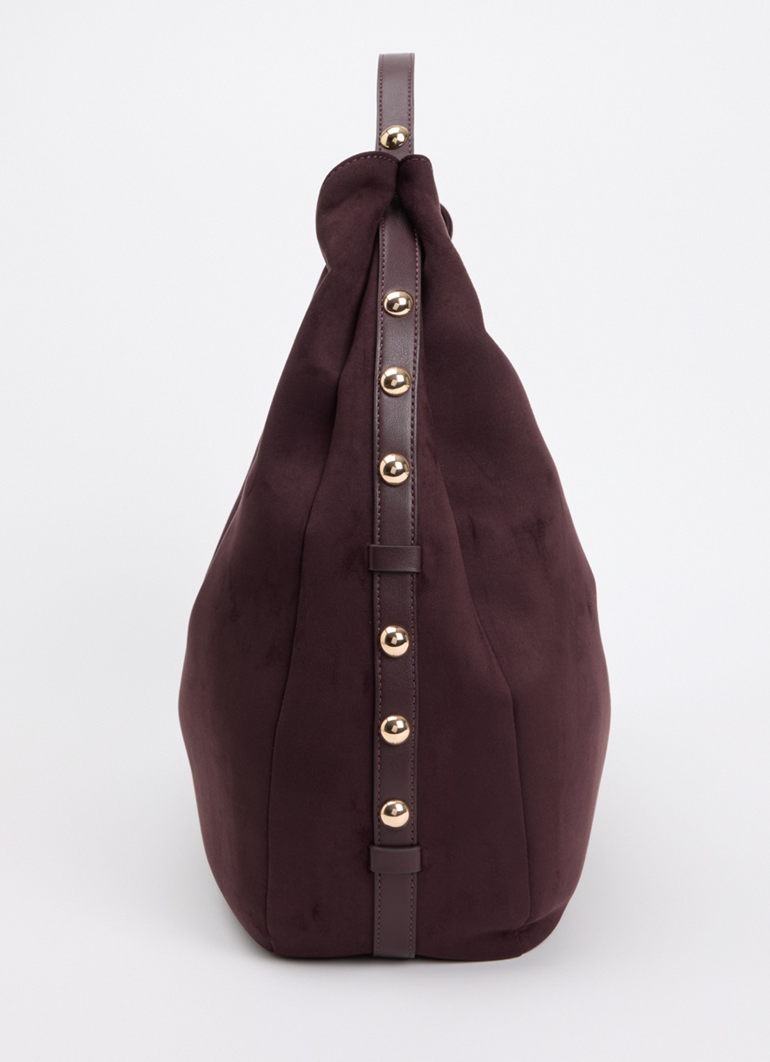 Liu Jo Schoudertas met studs - detail 4 aubergine