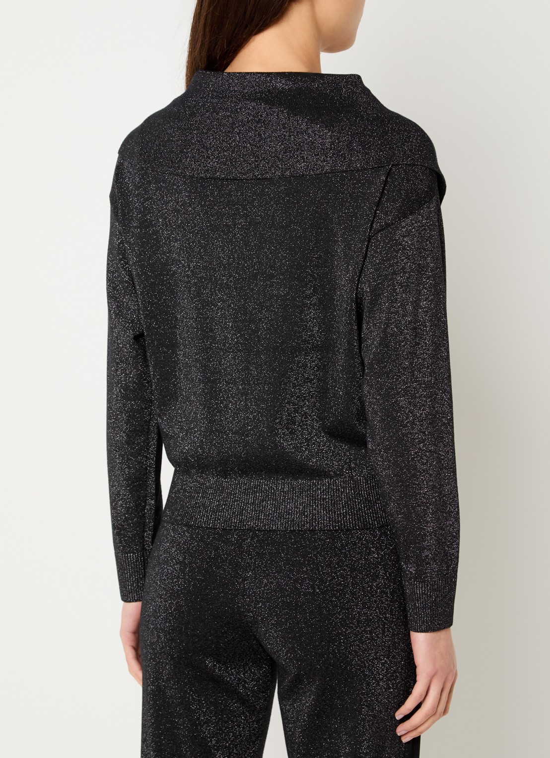 Liu Jo Set van sweatvest met mouwloze top 2-delig - achterkant 2 zwart
