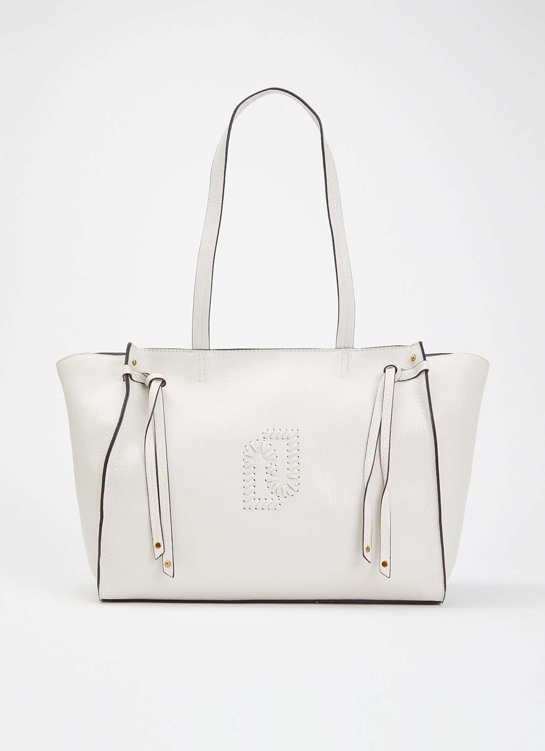 Liu Jo Shopper met logo - voorkant creme
