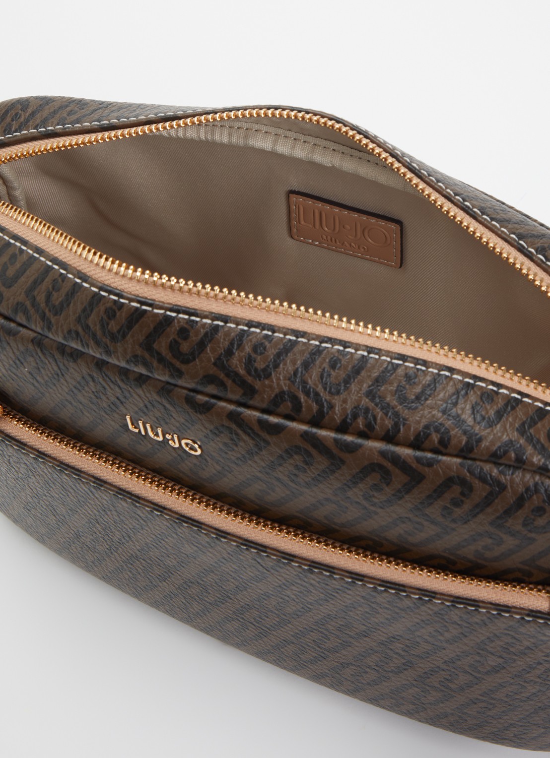Liu Jo Small crossbodytas met logoprint - detail 3 donkerbruin