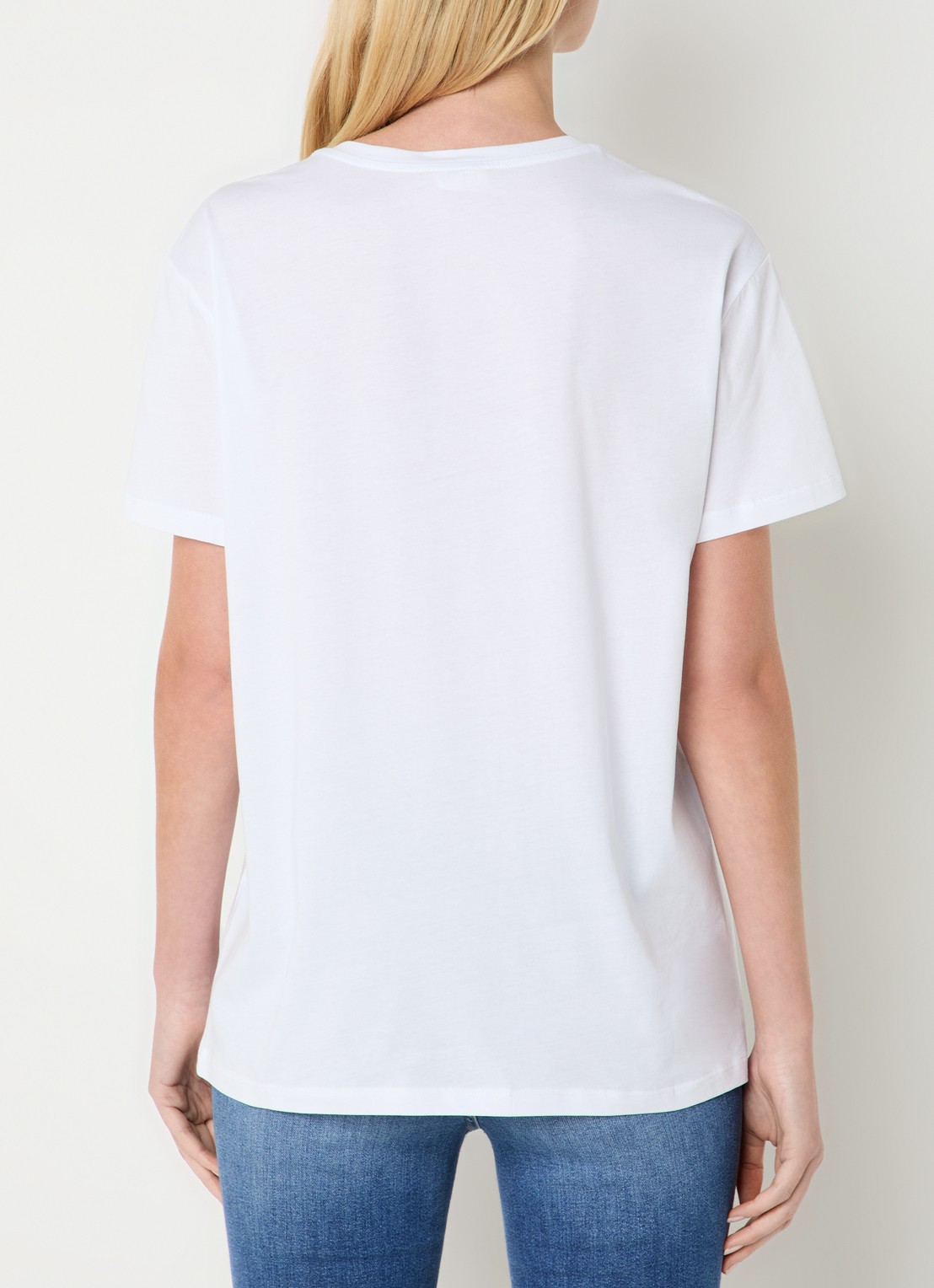 Liu Jo T-shirt met print en strass - achterkant 4 wit