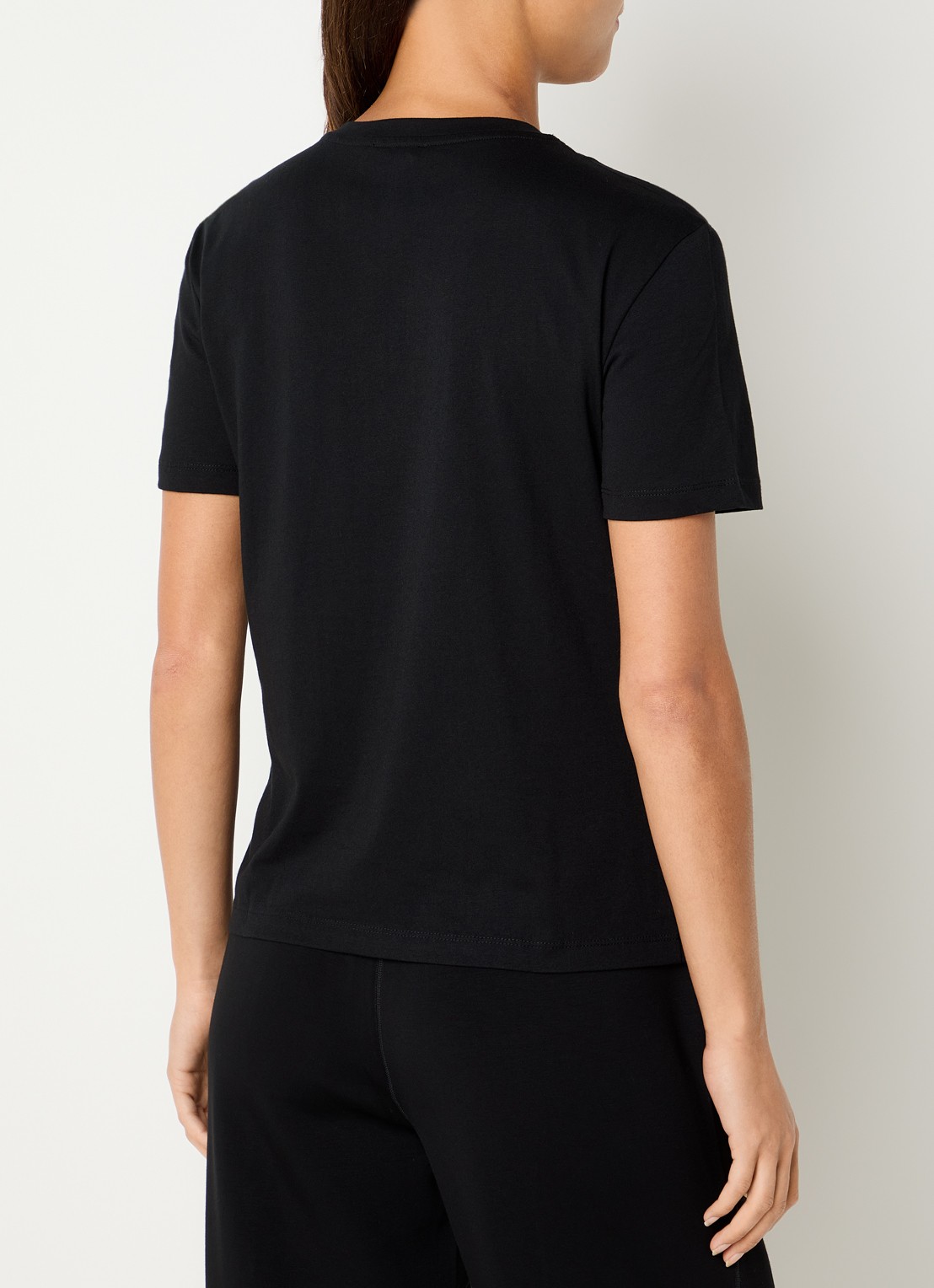 Liu Jo T-shirt met print van strass - achterkant 2 zwart