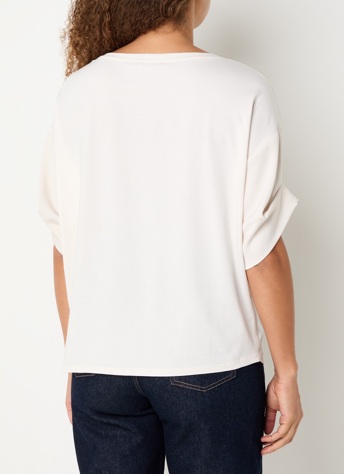 Liu Jo T-shirt met strass - achterkant 4 creme