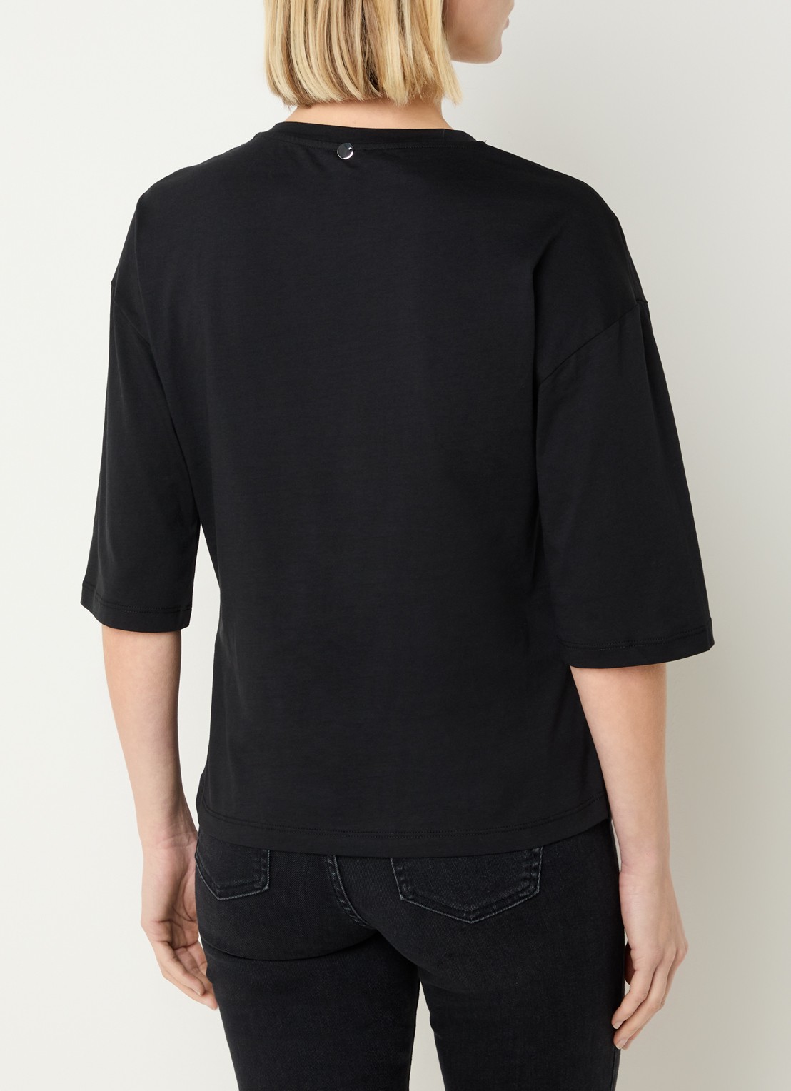 Liu Jo T-shirt met strass - achterkant 4 zwart