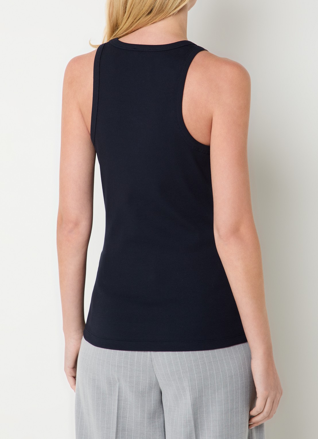 Liu Jo Tanktop met logo - achterkant 3 donkerblauw