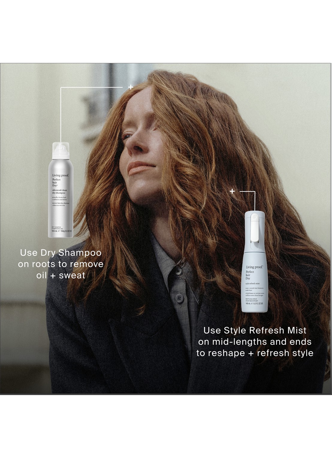 Living Proof PhD Style Refresh Mist - haarspray - detail 4 beige