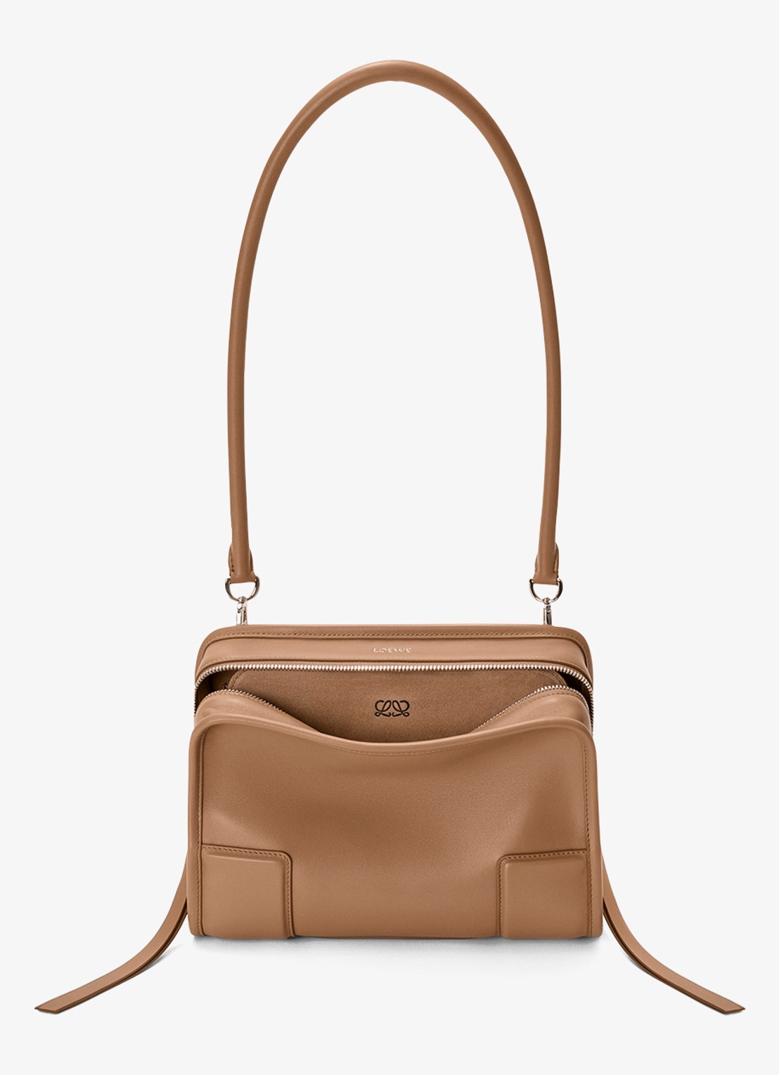 LOEWE Amazona 180 Small schoudertas van kalfsleer - detail 5 bruin