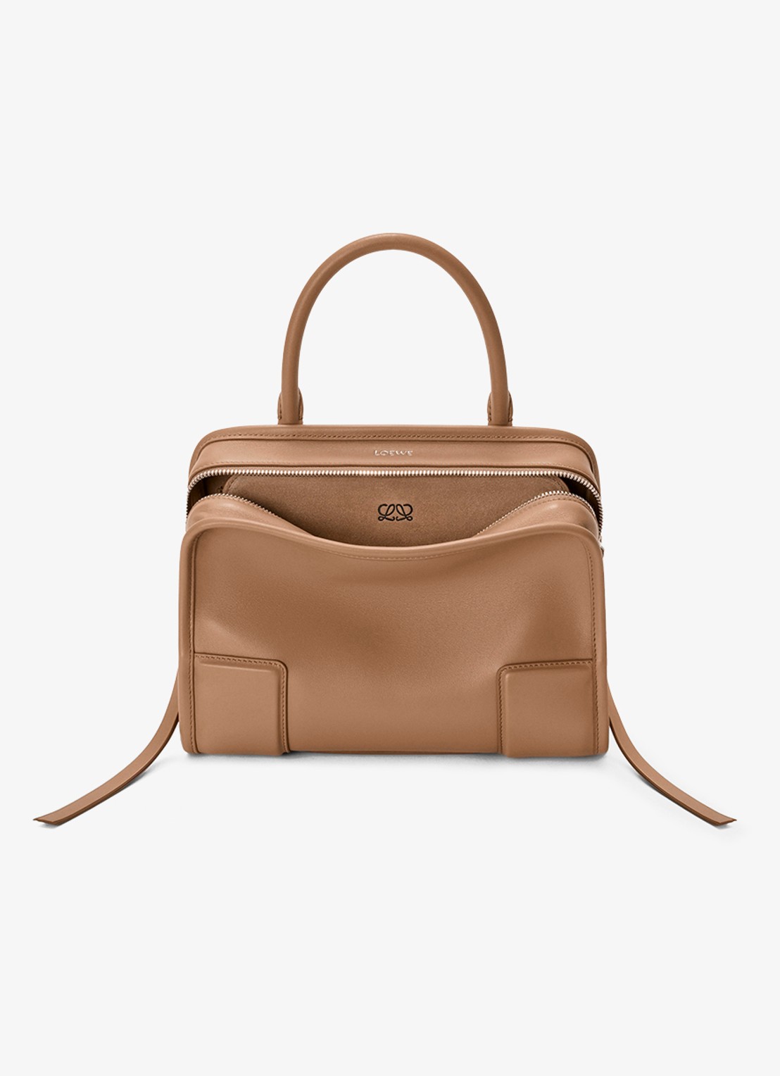 LOEWE Amazona 180 Small schoudertas van kalfsleer - voorkant 2 bruin