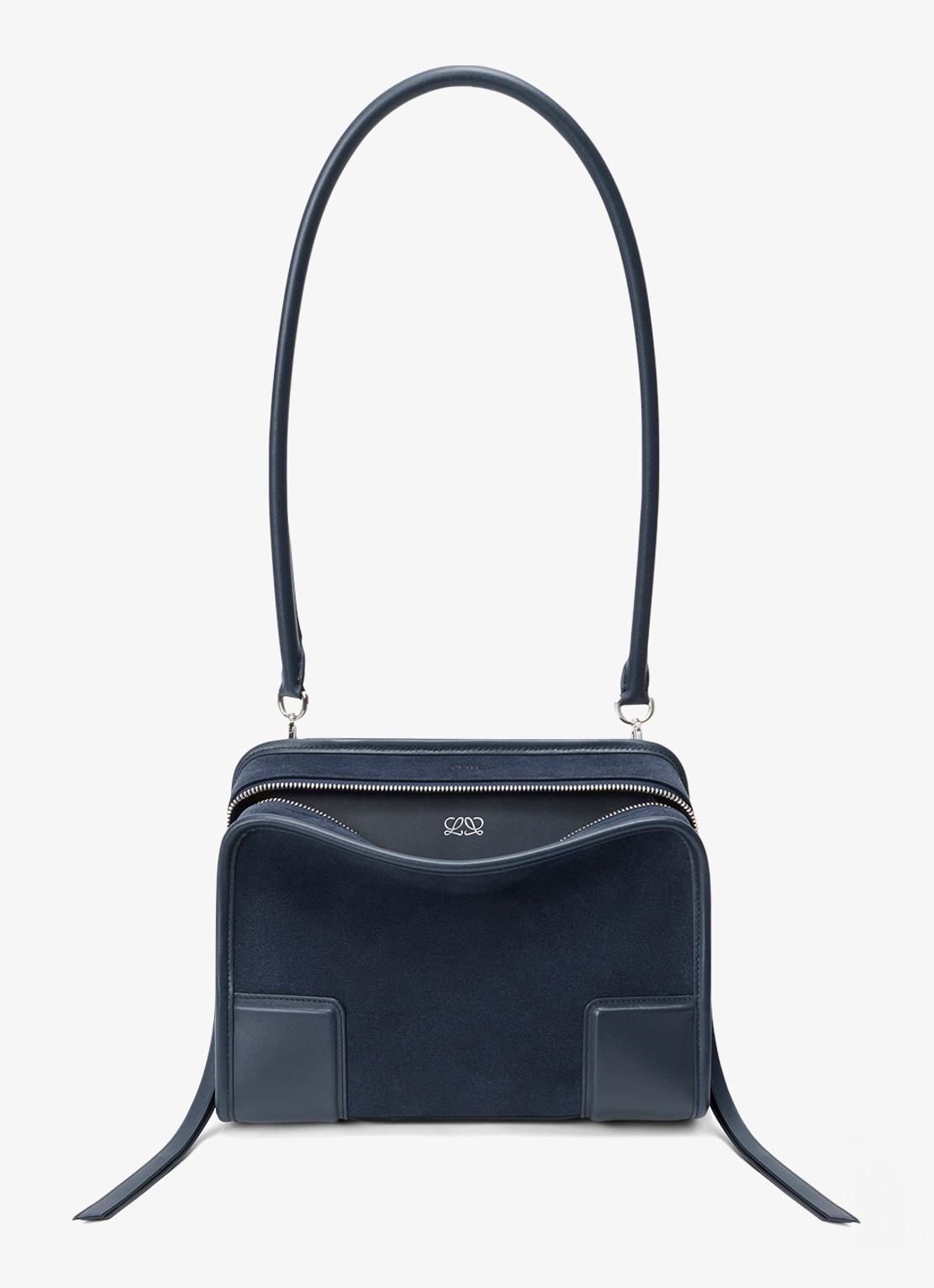 LOEWE Amazona Small handtas van kalfsleer - detail 5 donkerblauw